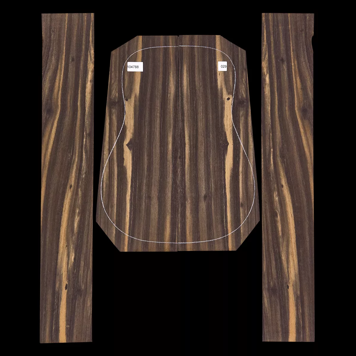 Crelicam Ebony Rücken- und Seitenset – 029 Crelicam Ebony Rücken- und Seitenset – 029