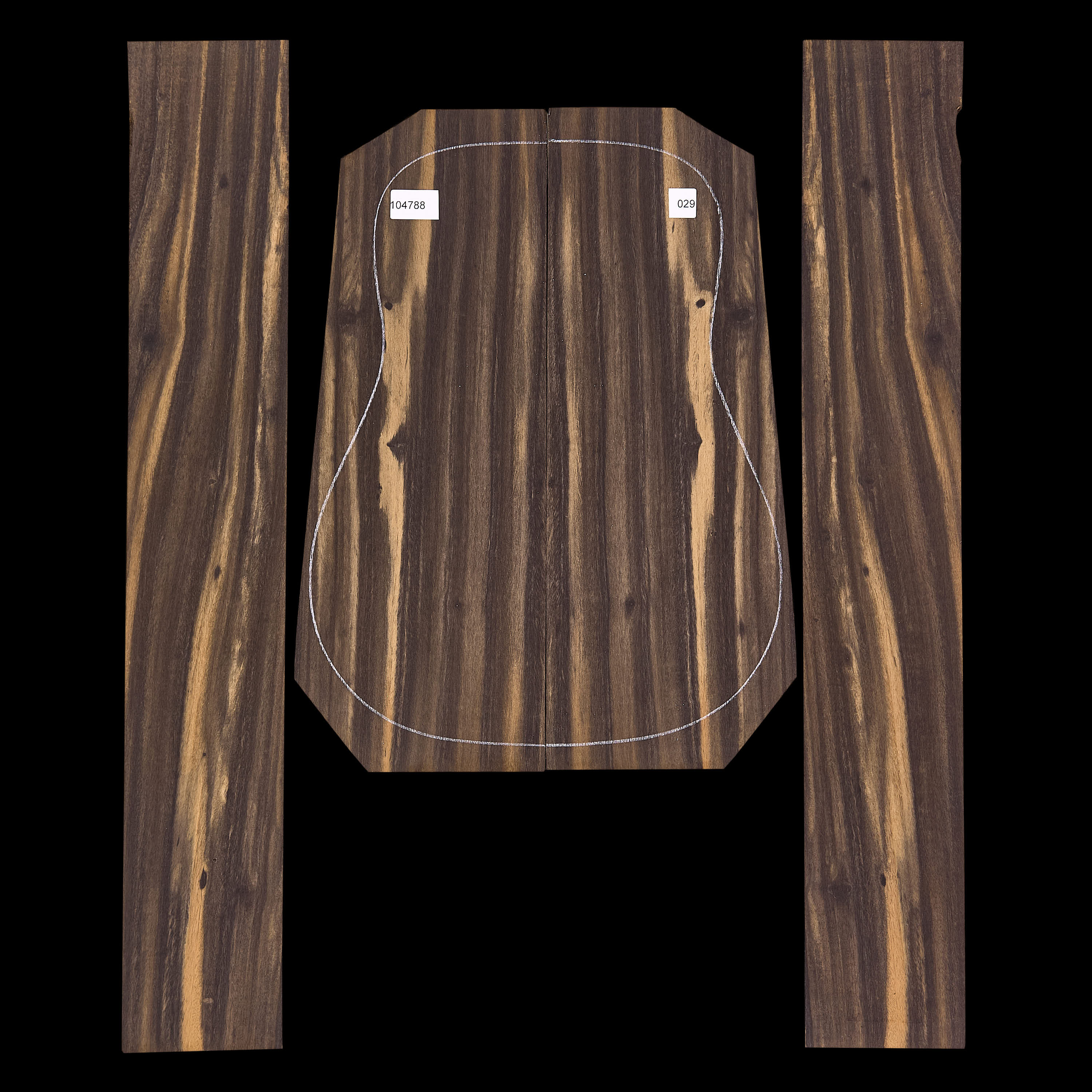 Crelicam Ebony Rücken- und Seitenset – 029 Crelicam Ebony Rücken- und Seitenset – 029