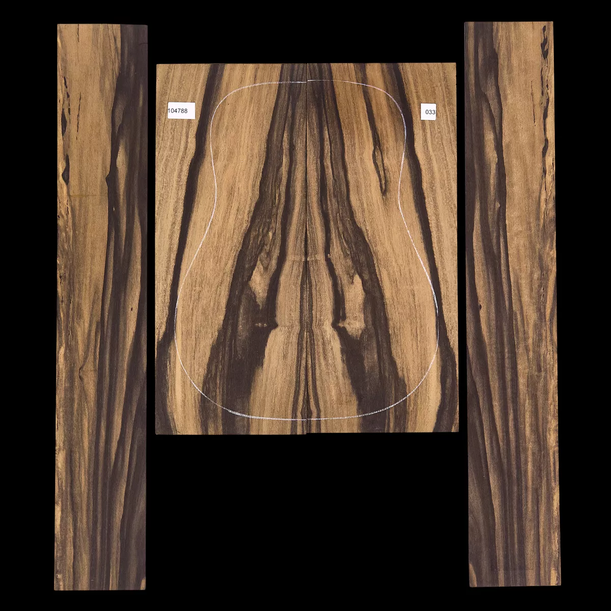 Crelicam Ebony Rücken- und Seitenset – 033 Crelicam Ebony Rücken- und Seitenset – 033