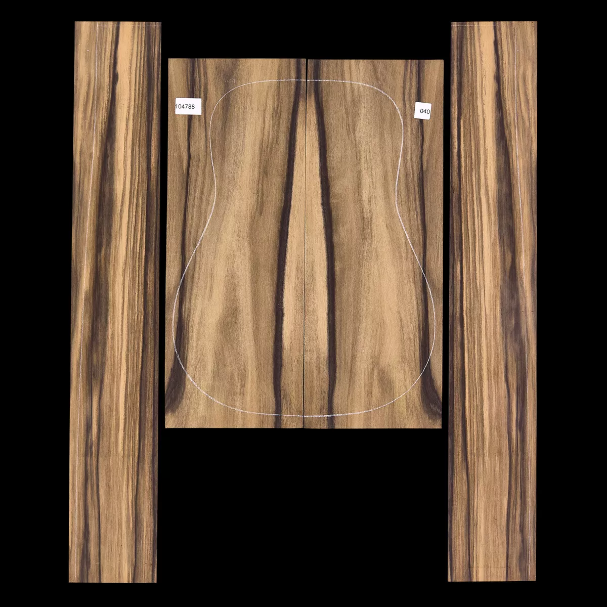 Crelicam Ebony Rücken- und Seitenset – 040 Crelicam Ebony Rücken- und Seitenset – 040