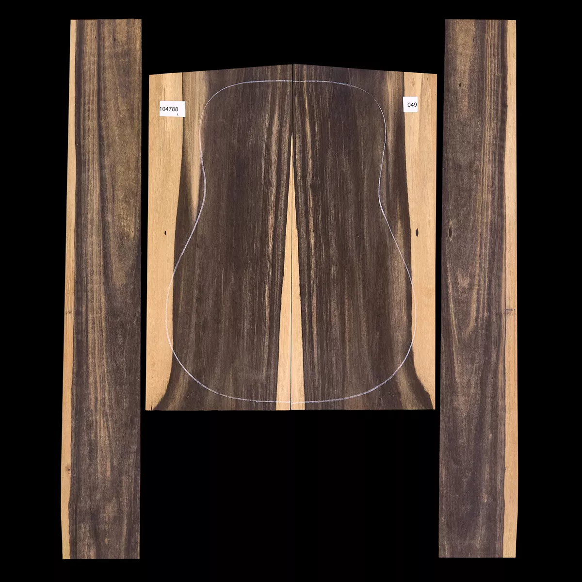 Crelicam Ebony Rücken- und Seitenset – 049 Crelicam Ebony Rücken- und Seitenset – 049