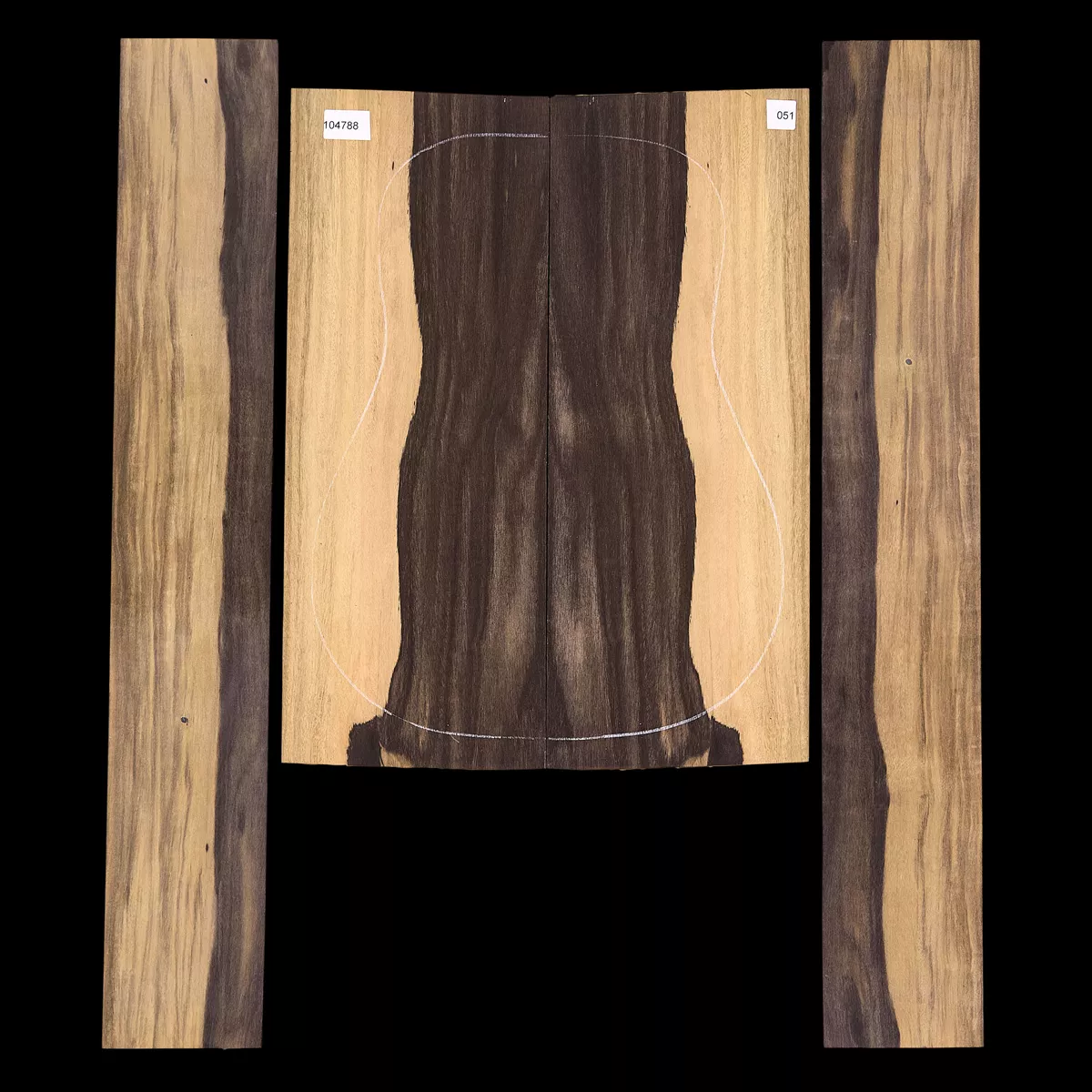 Crelicam Ebony Rücken- und Seitenset – 051 Crelicam Ebony Rücken- und Seitenset – 051