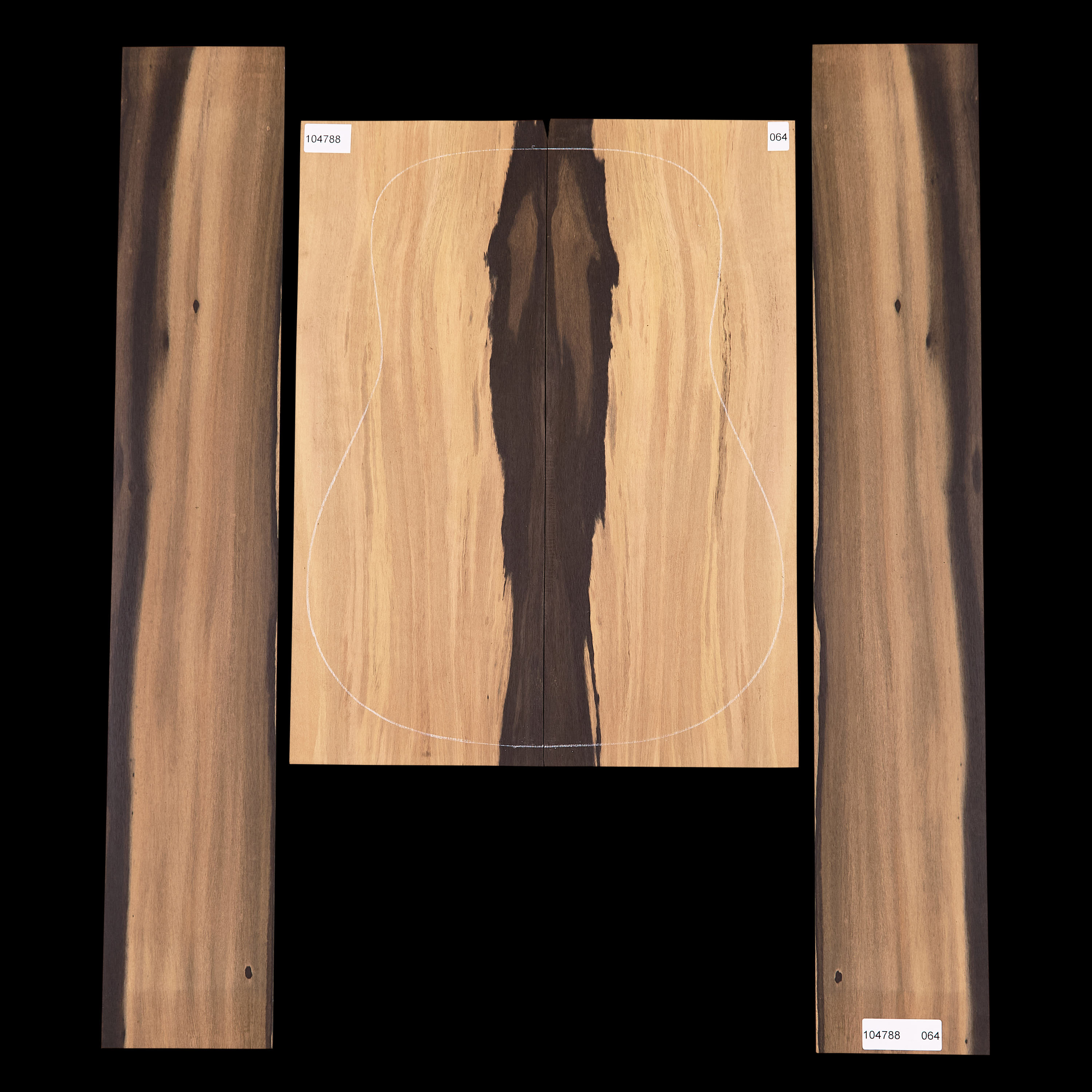Crelicam Ebony Rücken- und Zargen-Set – 064