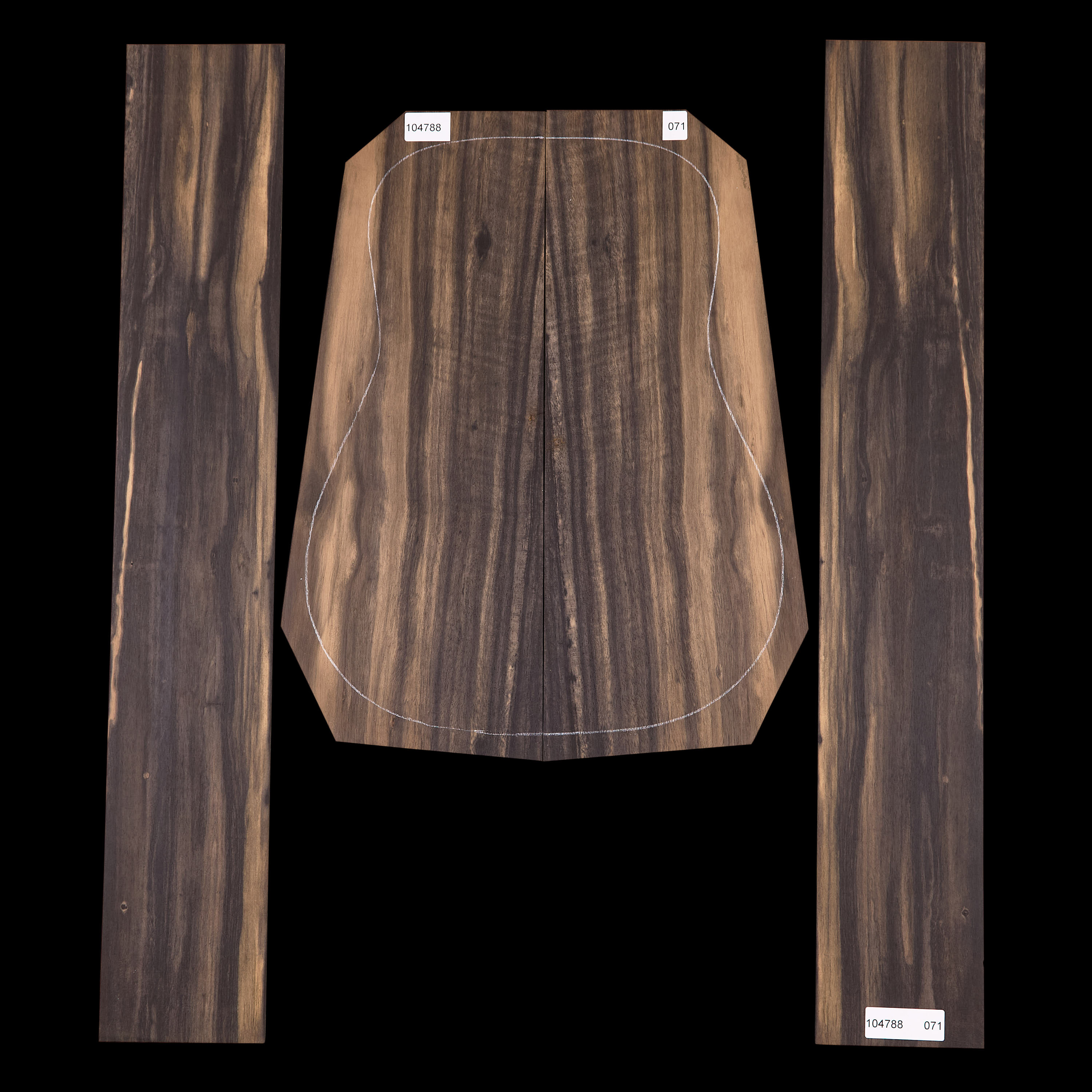 Crelicam Ebony Rücken- und Zargen-Set – 071