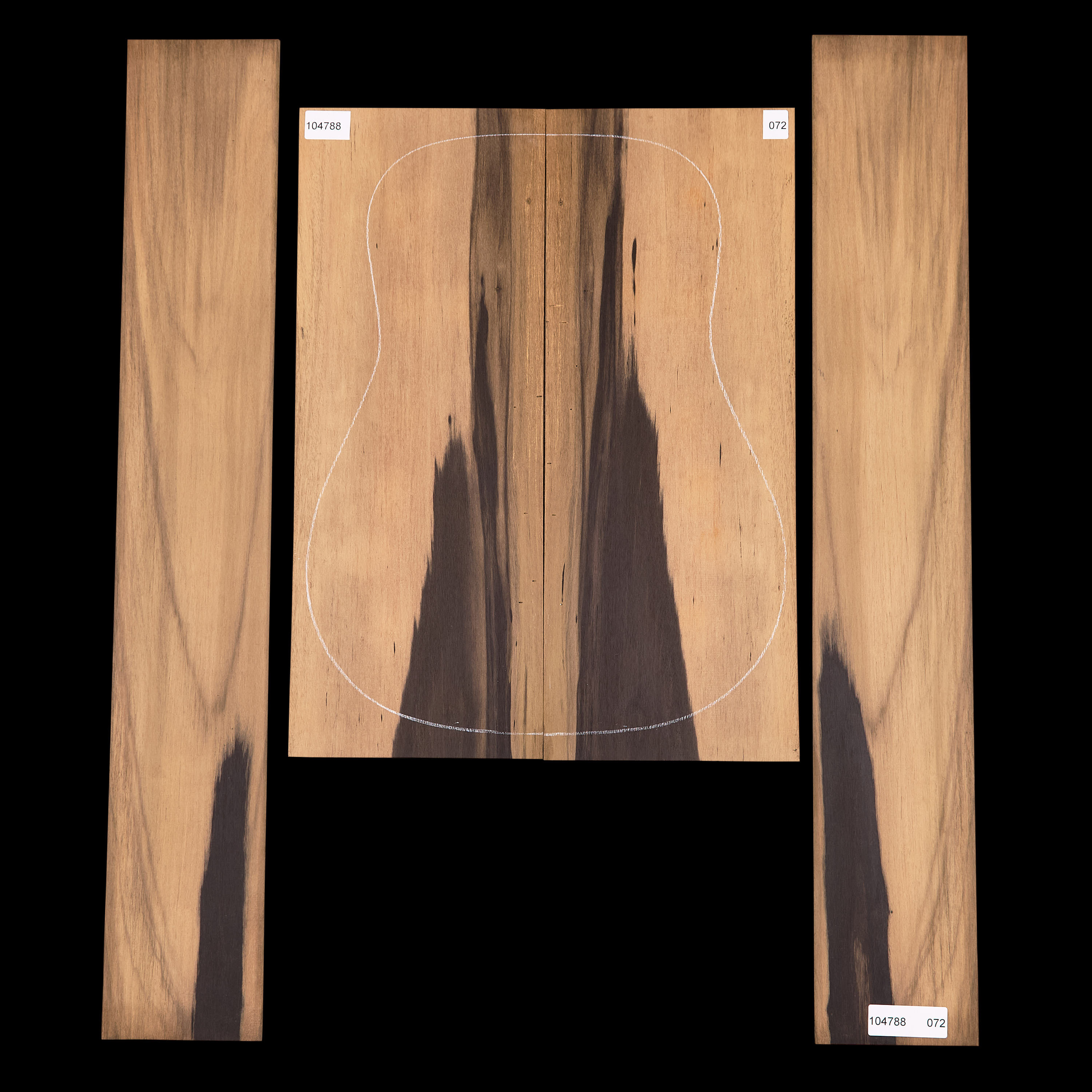 Crelicam Ebony Rücken- und Zargen-Set – 072