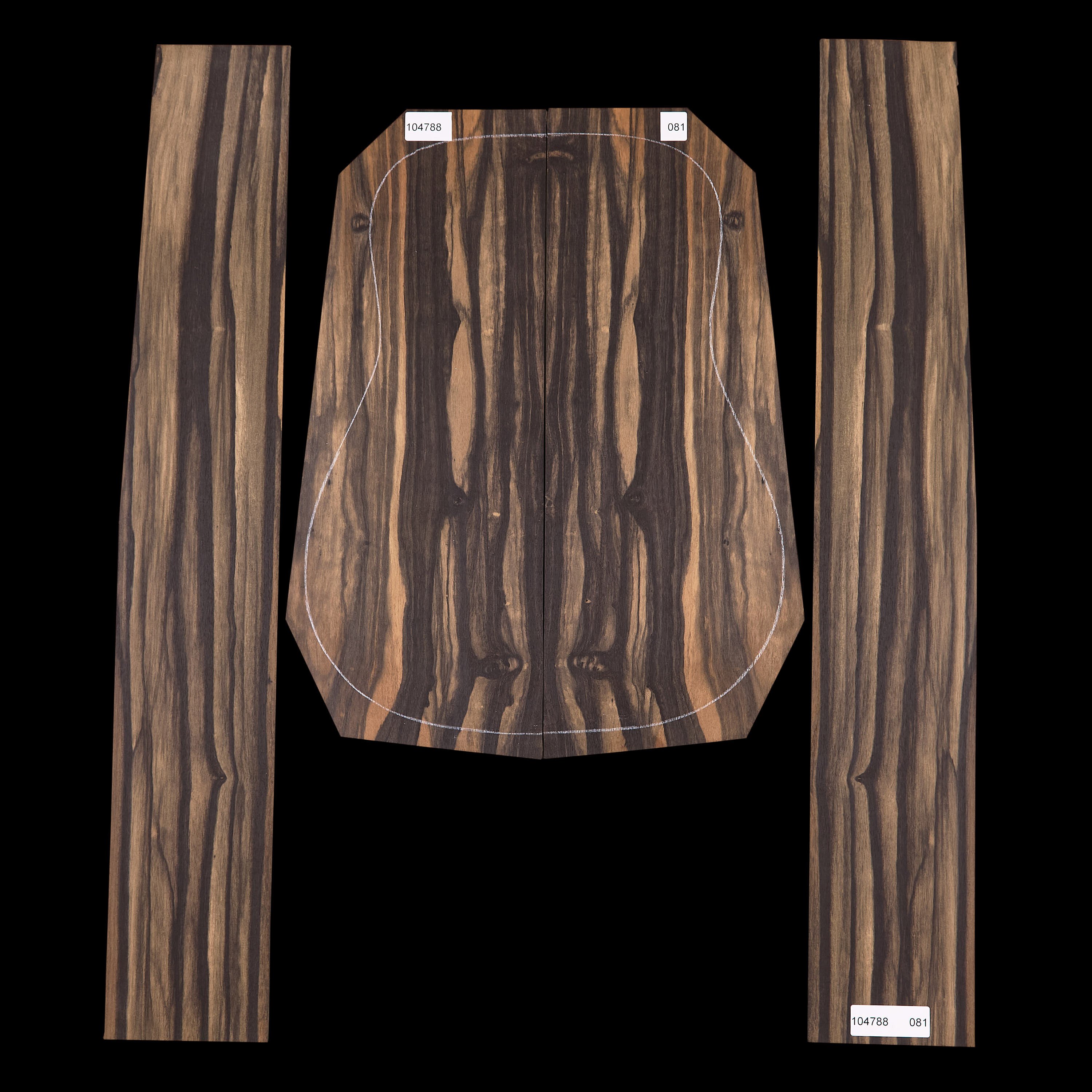 Crelicam Ebony Rücken- und Zargen-Set – 081