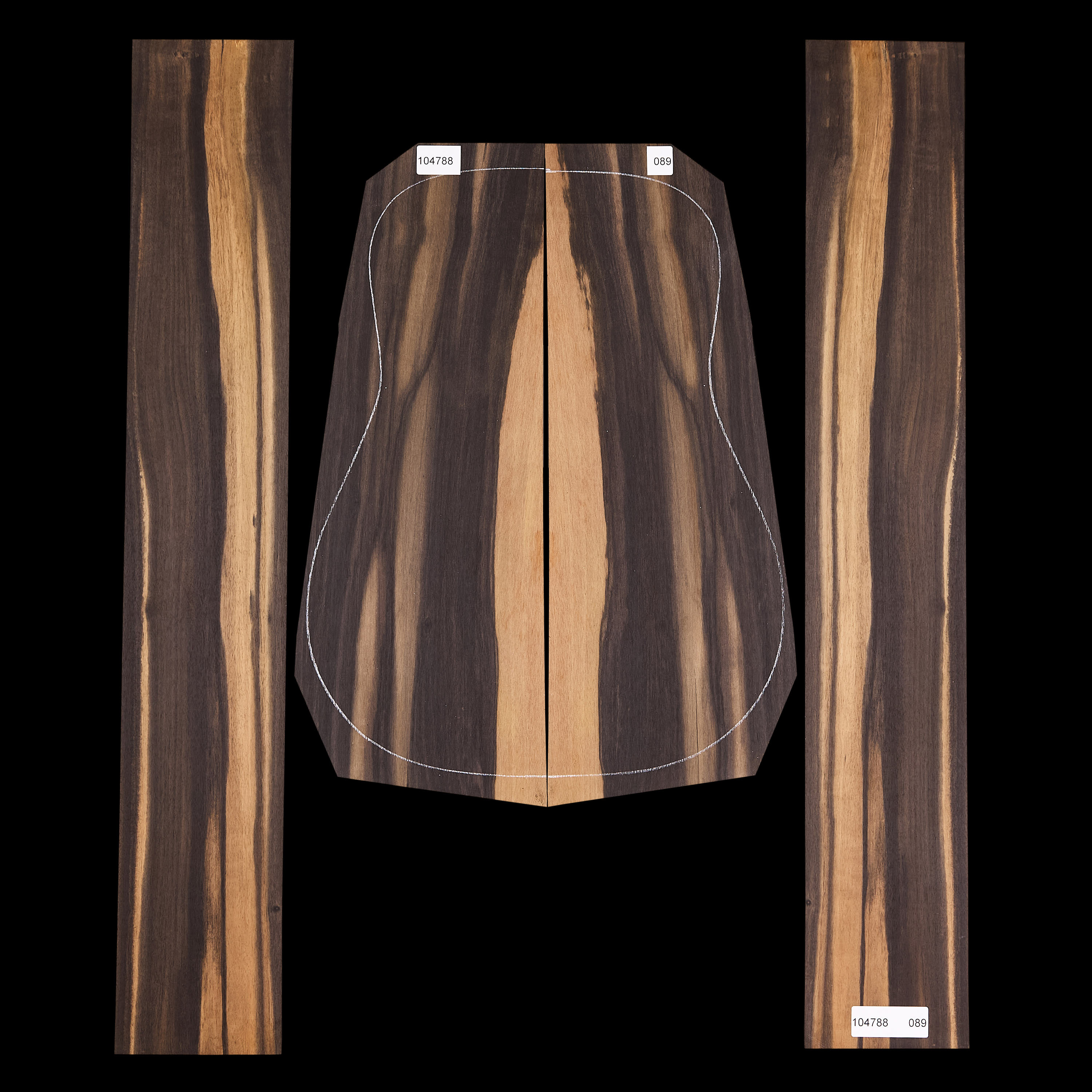 Crelicam Ebony Rücken- und Zargen-Set – 089