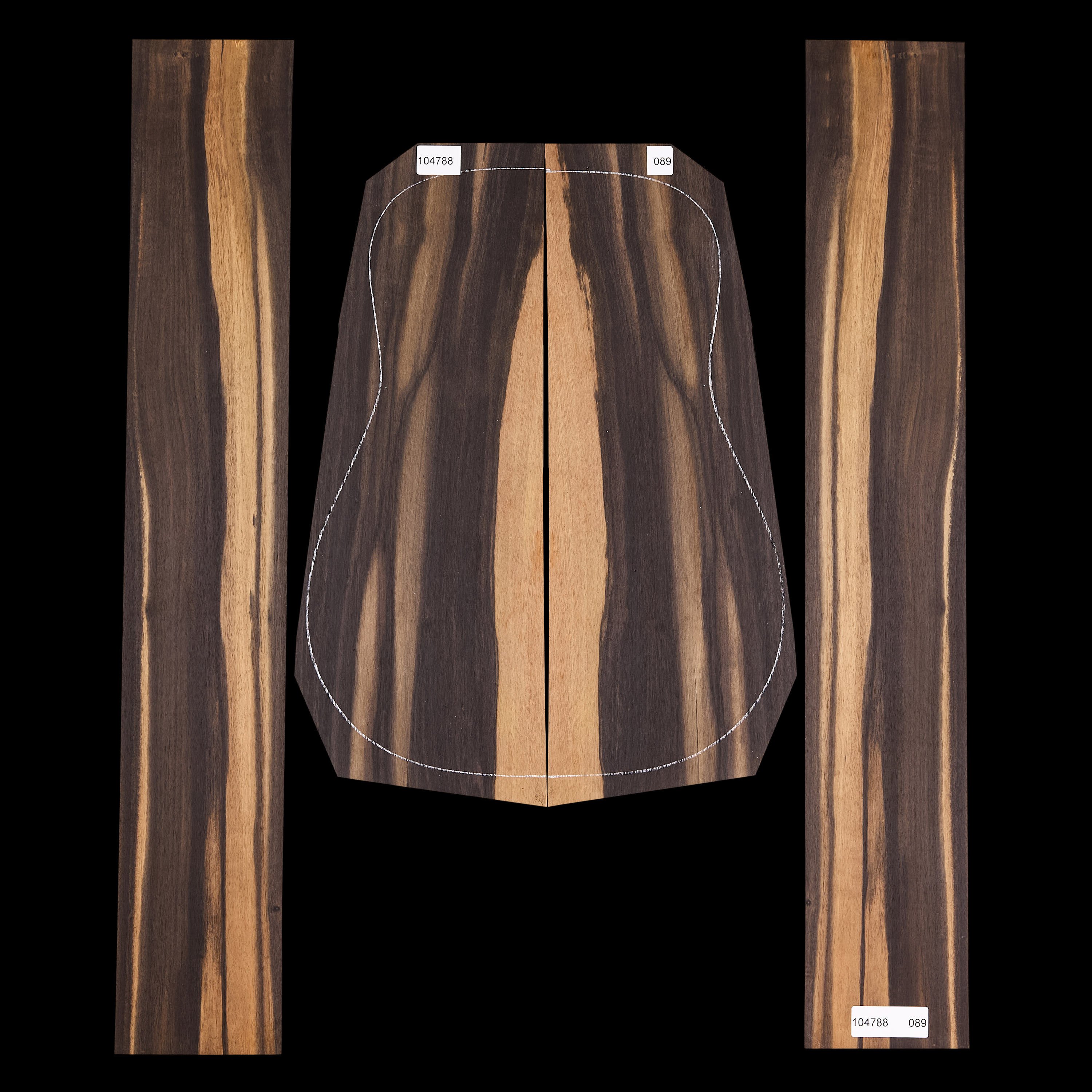 Crelicam Ebony Rücken- und Zargen-Set – 089