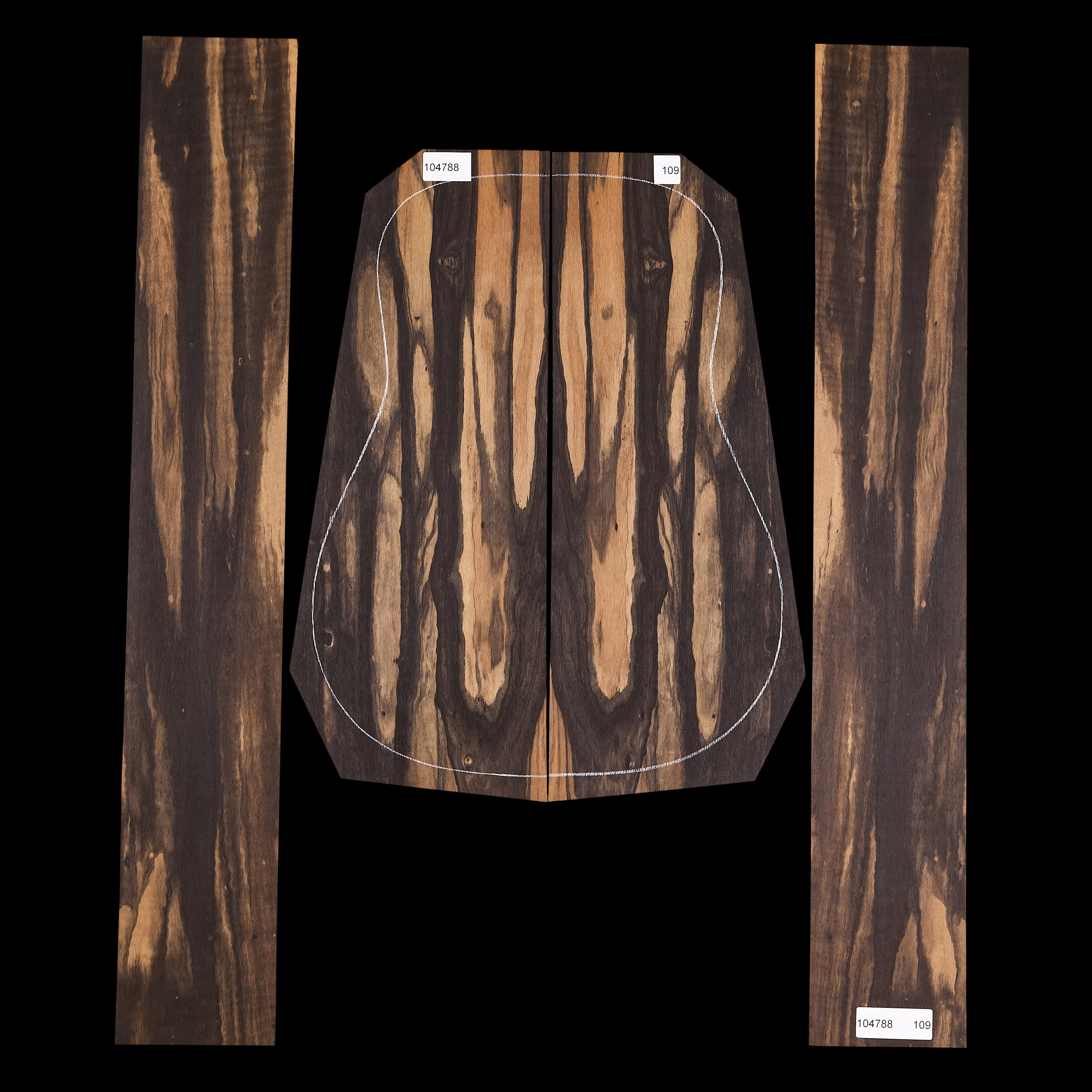 Crelicam Ebony Rücken- und Zargen-Set – 109