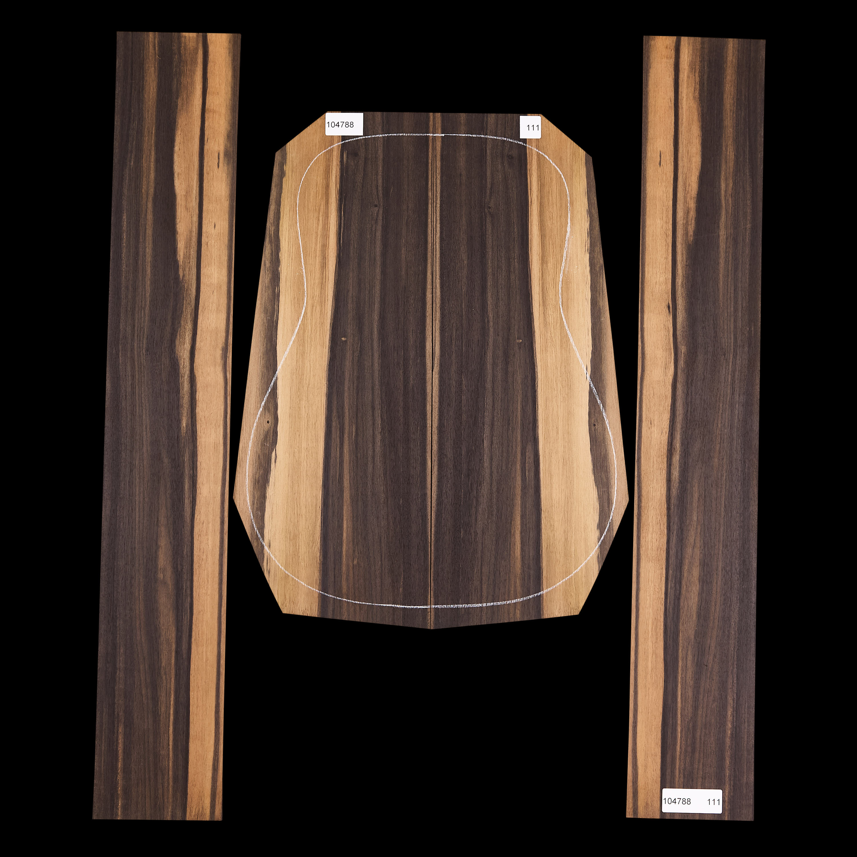 Crelicam Ebony Rücken- und Zargen-Set – 111