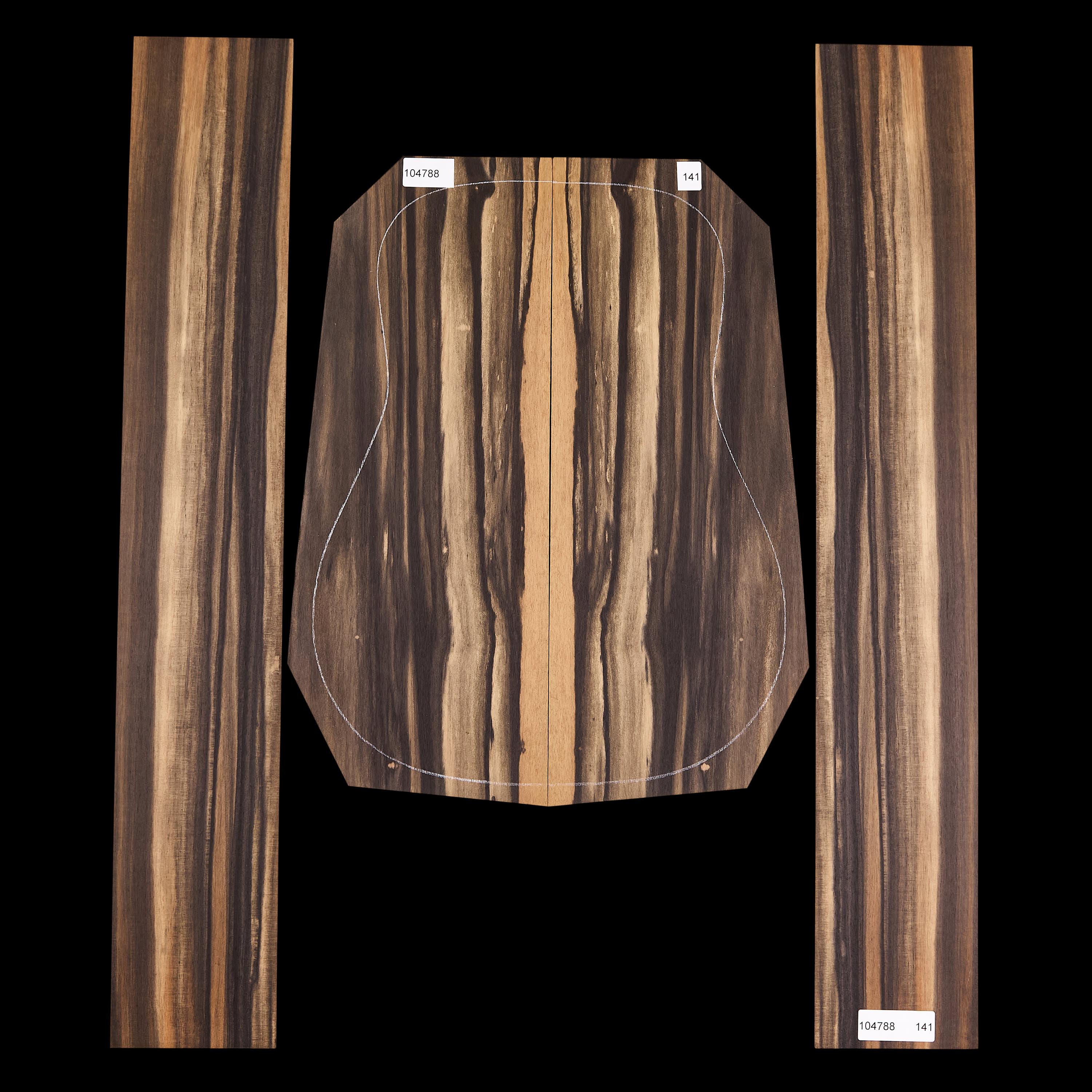 Crelicam Ebony Rücken- und Zargen-Set – 141