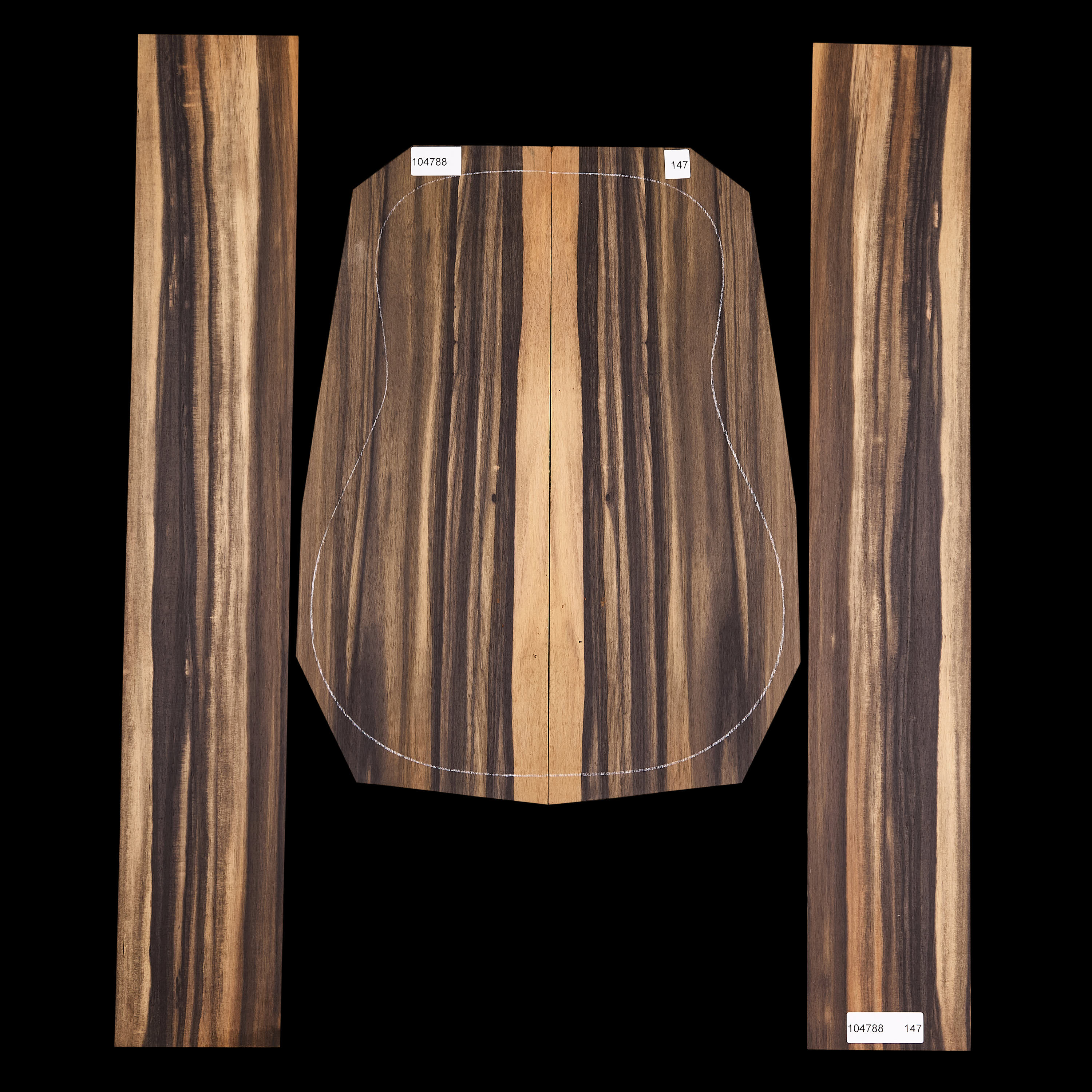 Crelicam Ebony Rücken- und Zargen-Set – 147