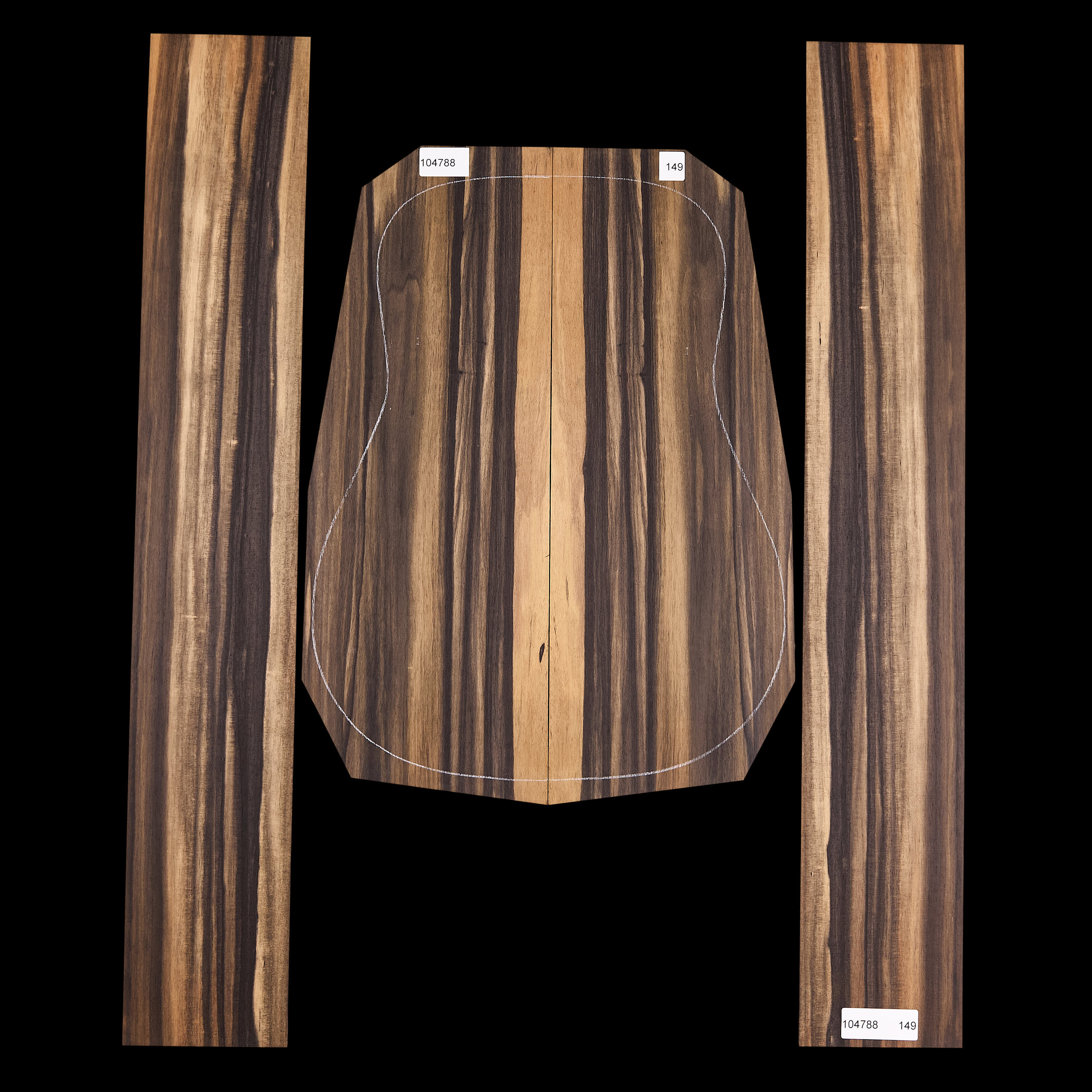 Crelicam Ebony Rücken- und Zargen-Set – 149