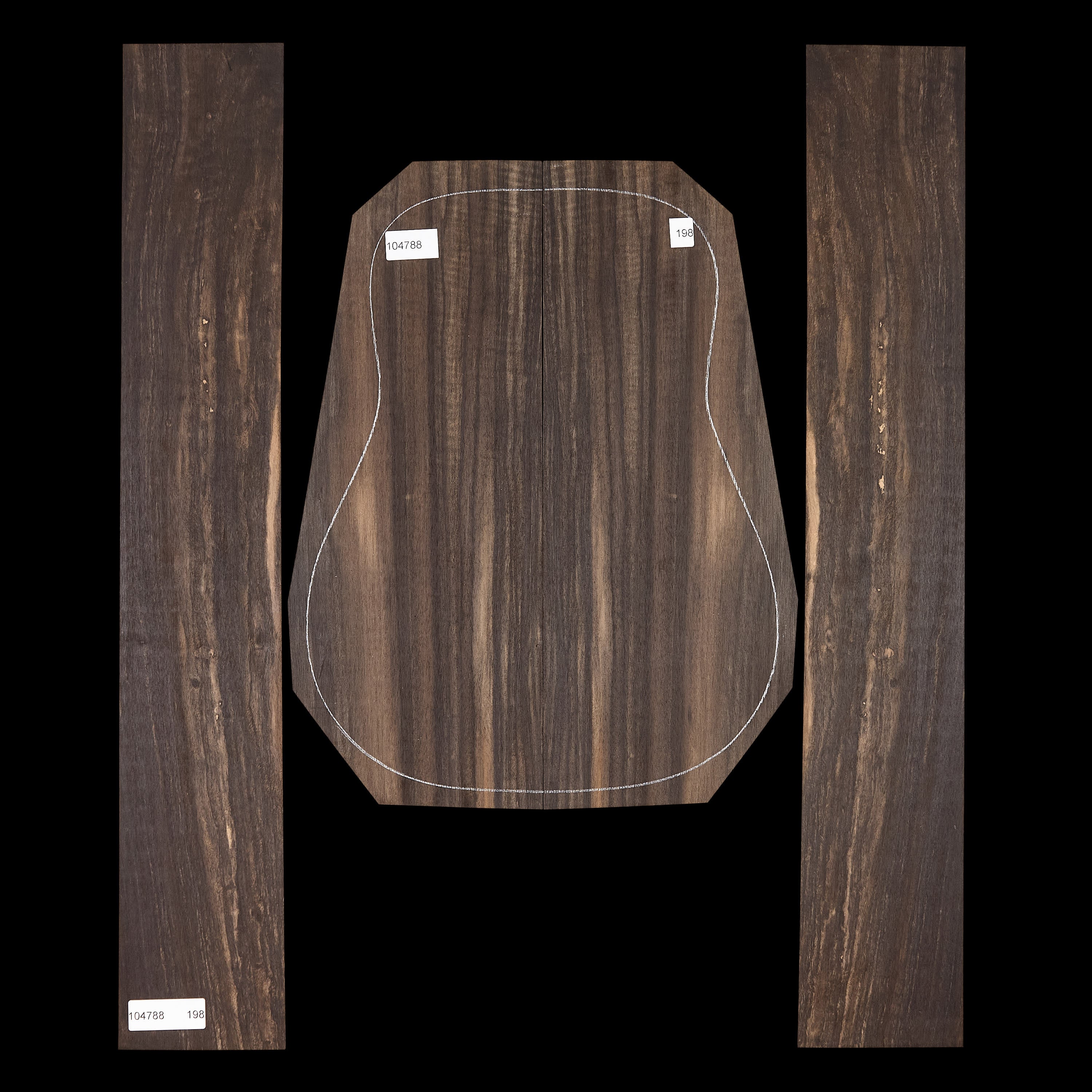 Crelicam Ebony Back + Side Set - 198