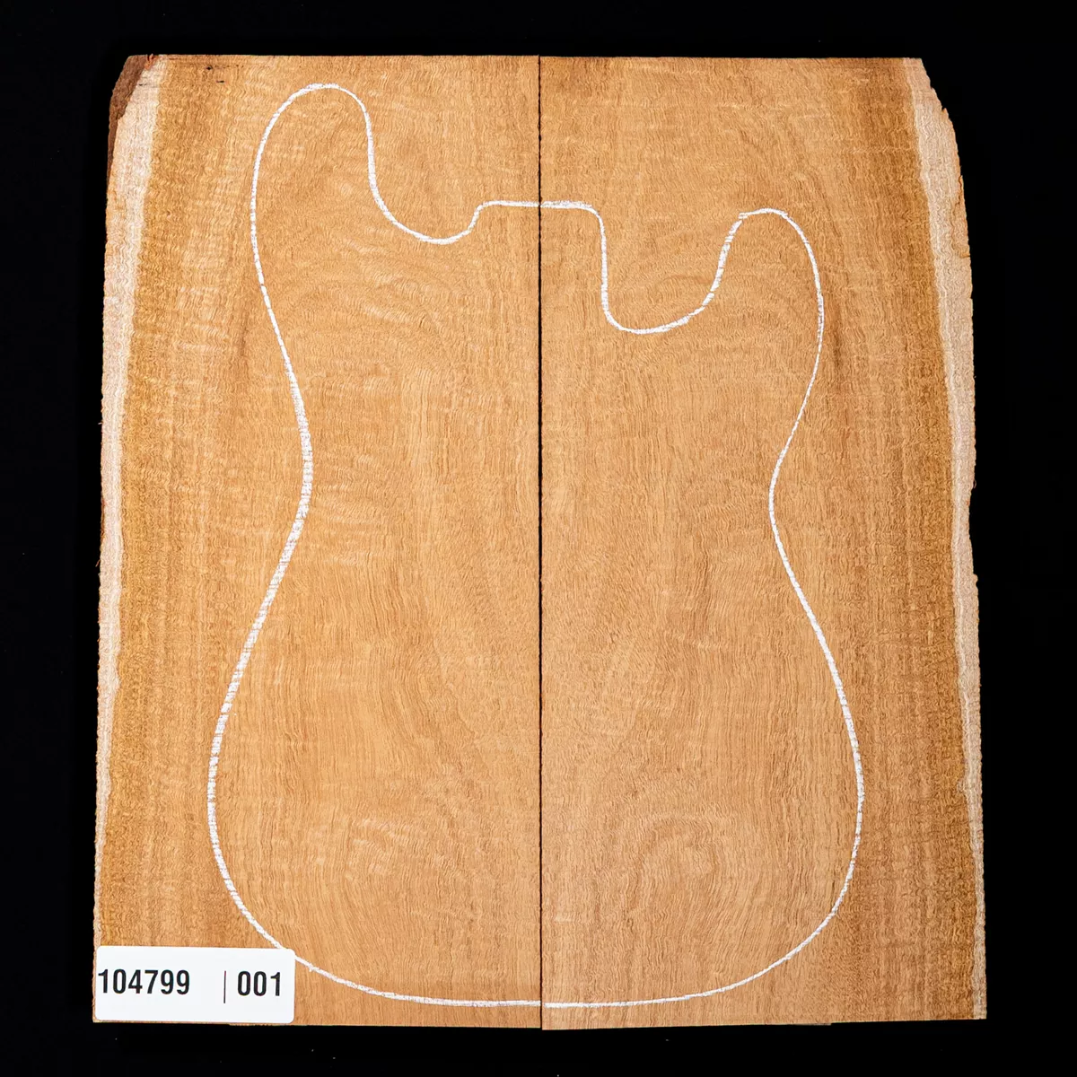 Honduran Mahagoni-Tropftop mit Fiddleback – 001 Honduran Mahagoni-Tropftop mit Fiddleback – 001