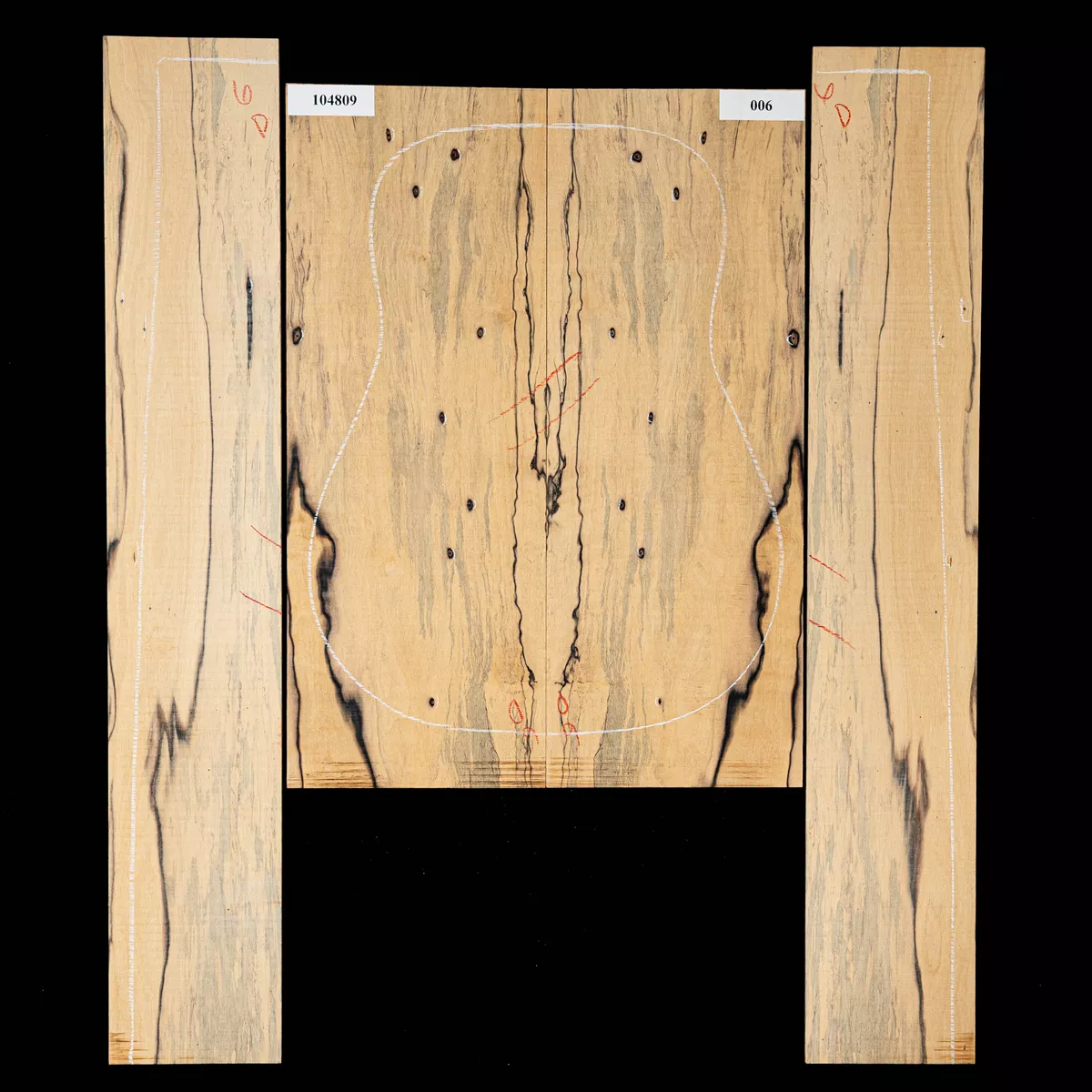 Boden + Zargen-Set aus Pale-Moon-Ebenholz – 006 Boden + Zargen-Set aus Pale-Moon-Ebenholz – 006