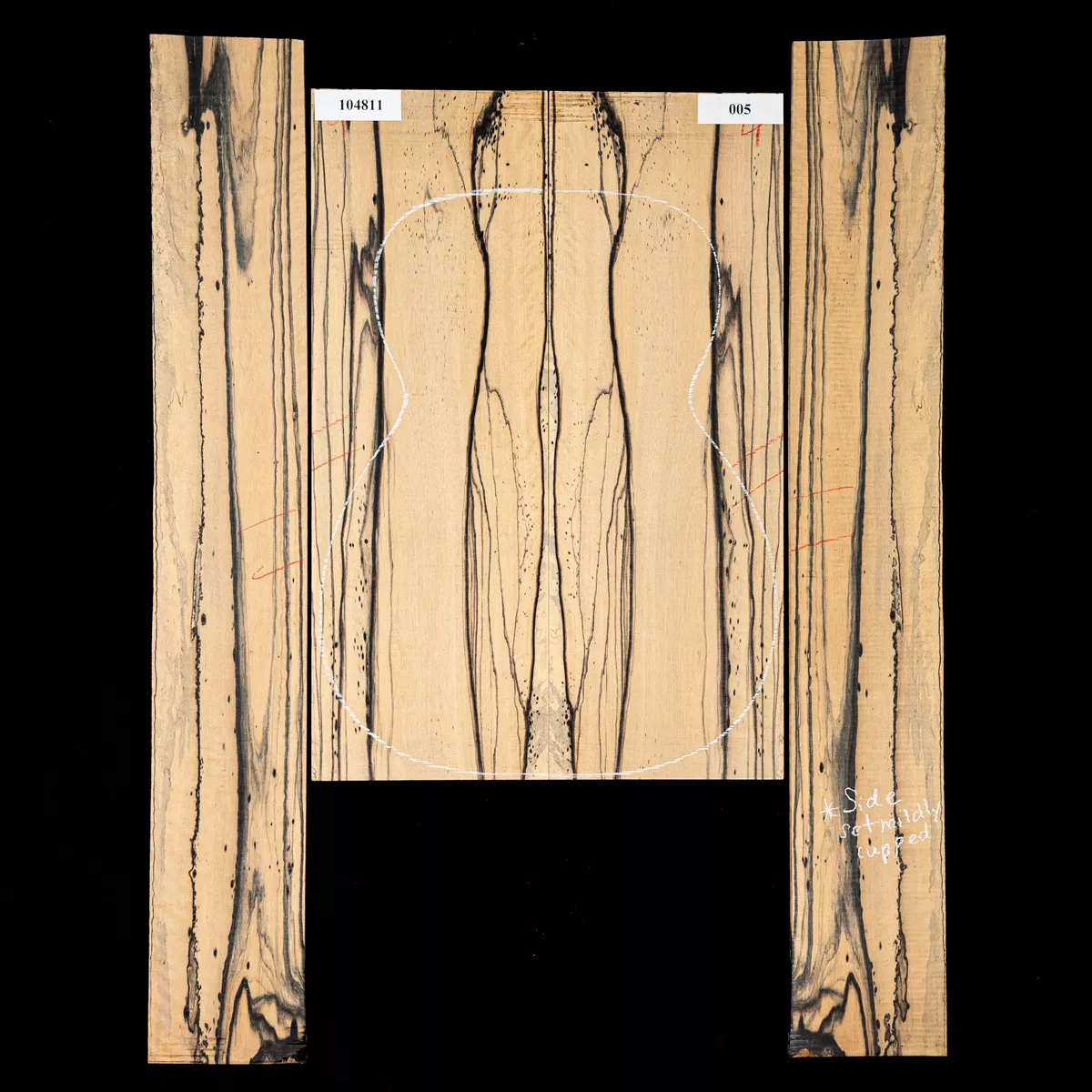 Boden + Zargen-Set aus Pale-Moon-Ebenholz – 005 Boden + Zargen-Set aus Pale-Moon-Ebenholz – 005