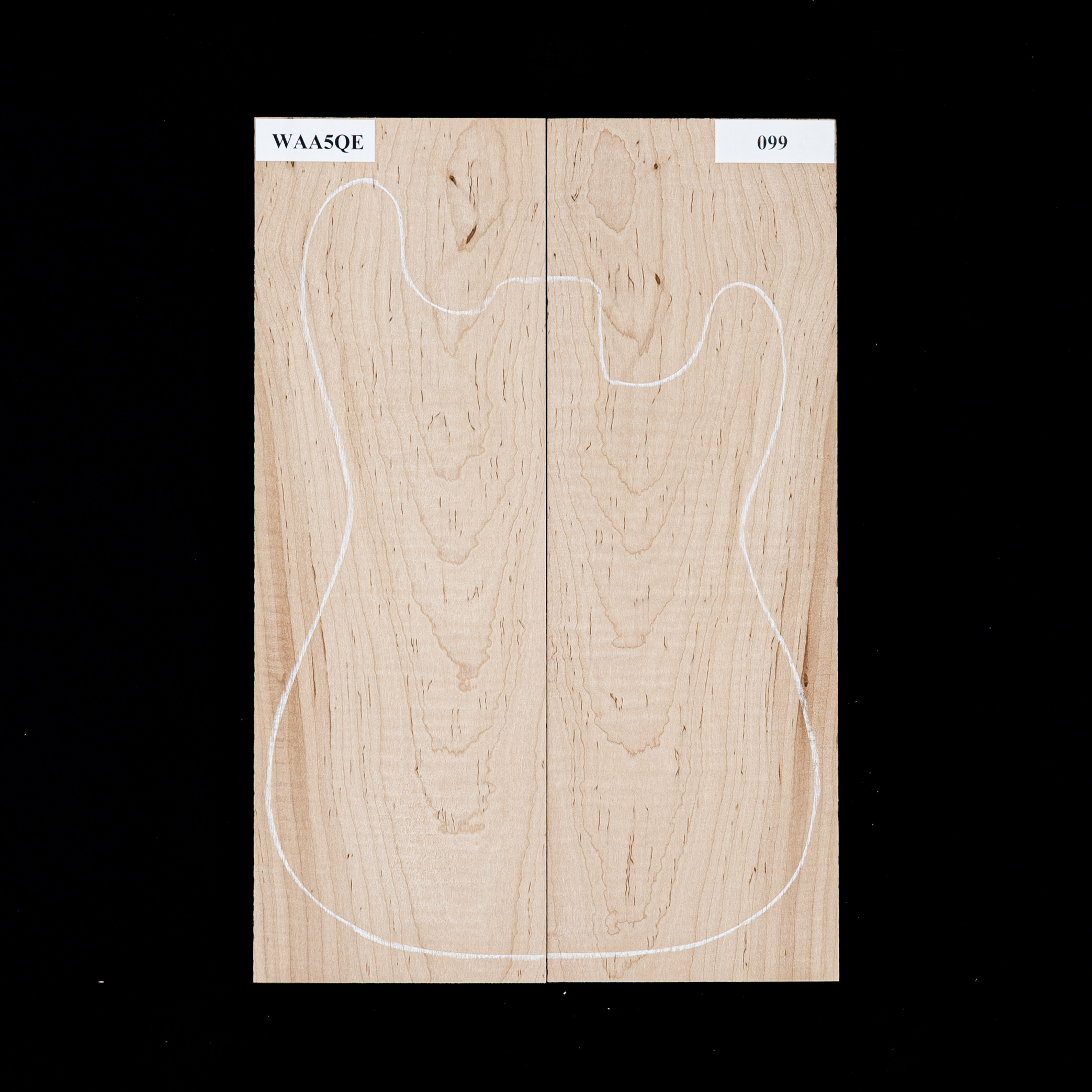 Laminiertes Top mit Flammen-Ambrosia-Ahorn – 099 Laminiertes Top mit Flammen-Ambrosia-Ahorn – 099