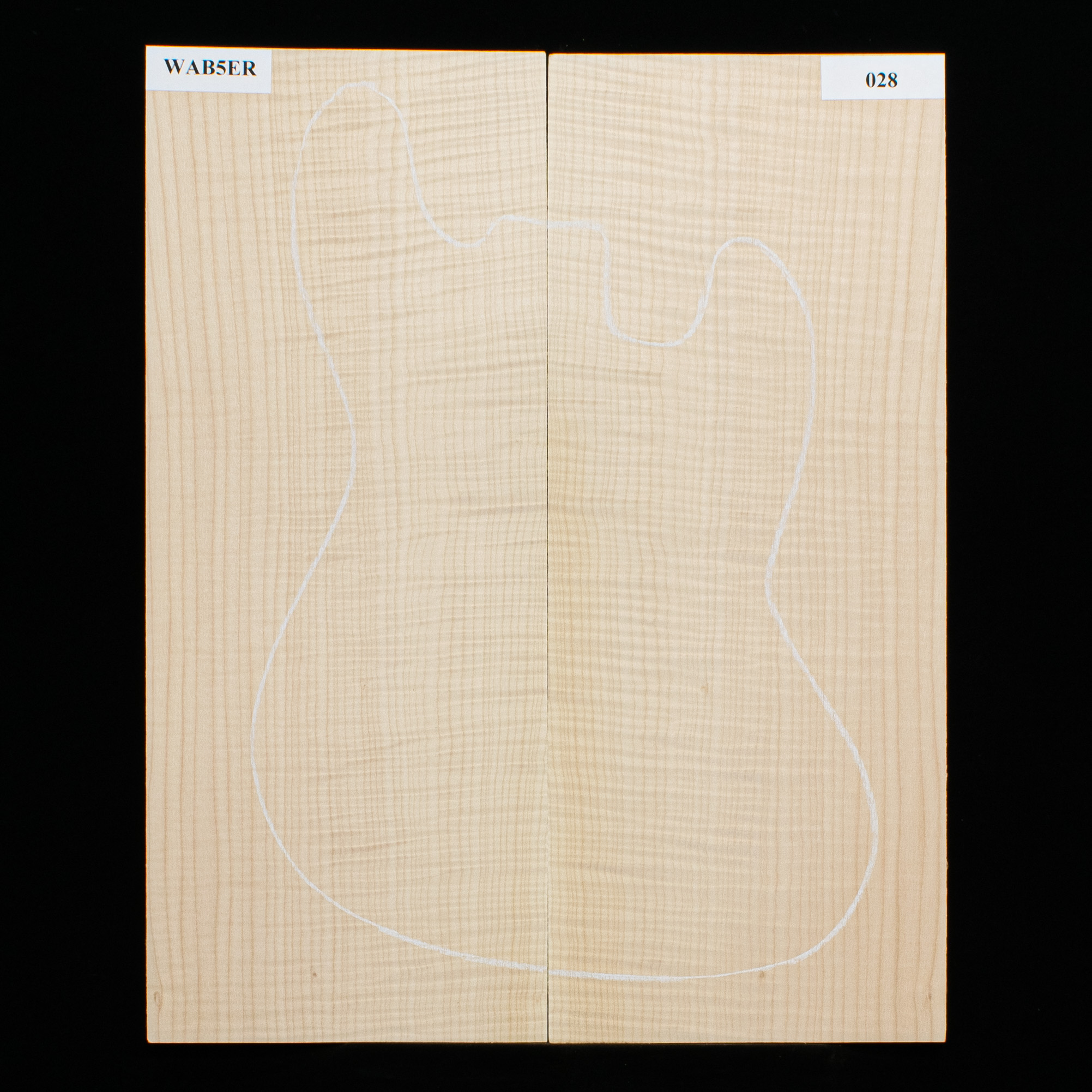 Flame Bigleaf Maple Top mit Drop-Top – 028