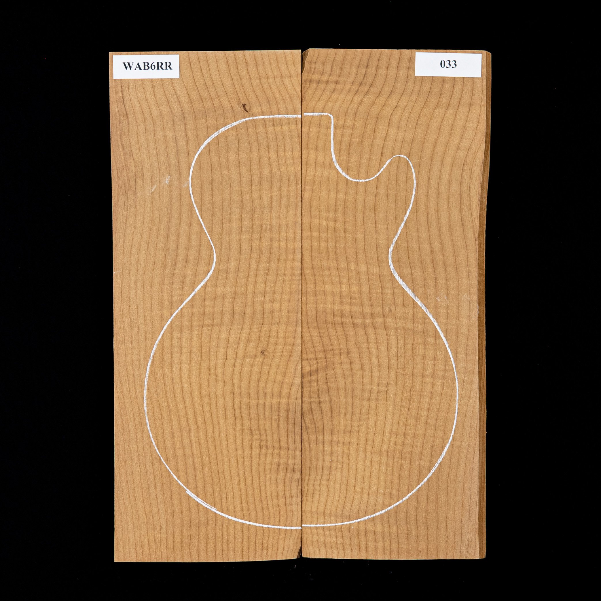 Laminierte Decke aus torrefiziertem Oregon-Ahorn mit starkem Riegelwuchs – 033 Laminierte Decke aus torrefiziertem Oregon-Ahorn mit starkem Riegelwuchs – 033