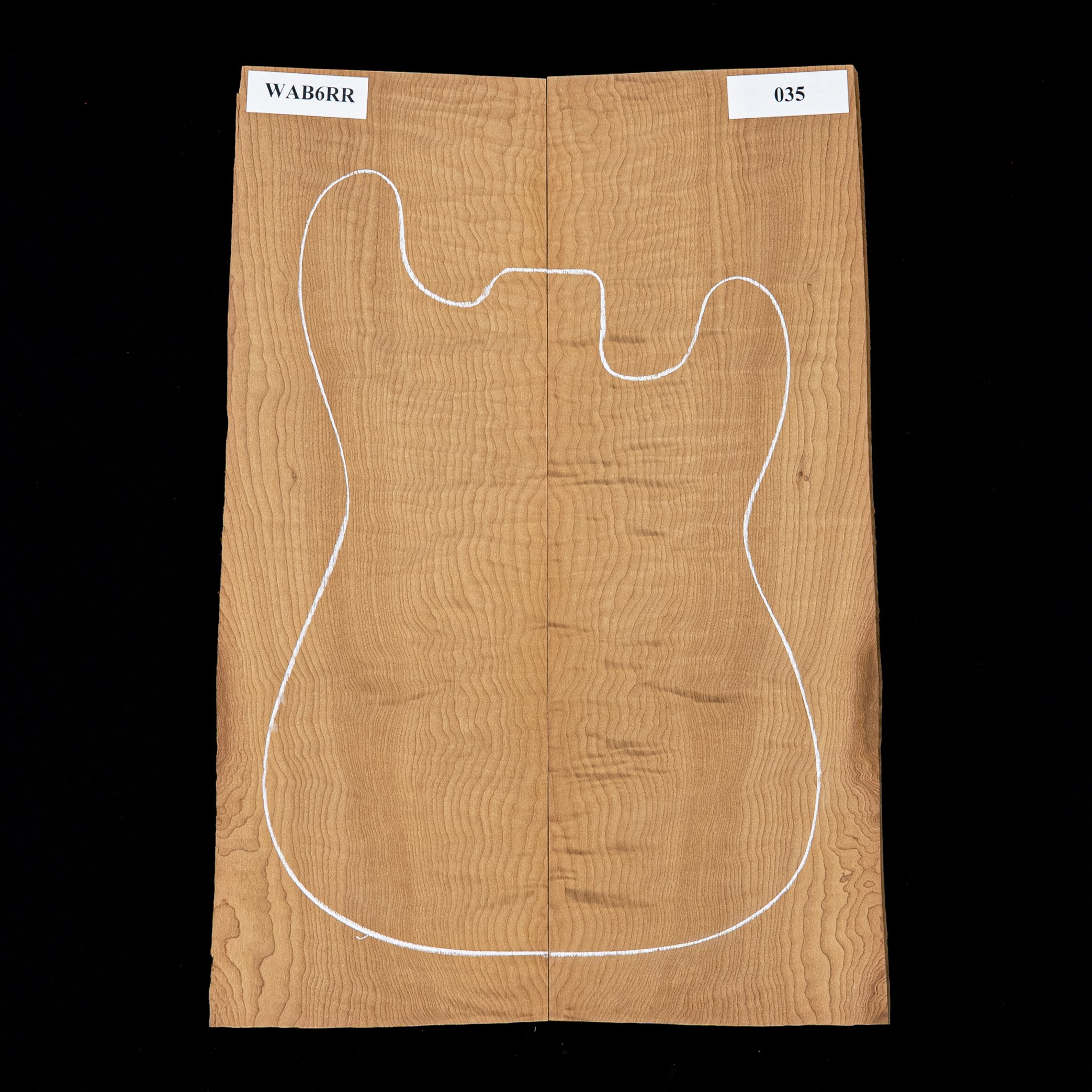 Laminierte Decke aus torrefiziertem Oregon-Ahorn mit starkem Riegelwuchs – 035 Laminierte Decke aus torrefiziertem Oregon-Ahorn mit starkem Riegelwuchs – 035