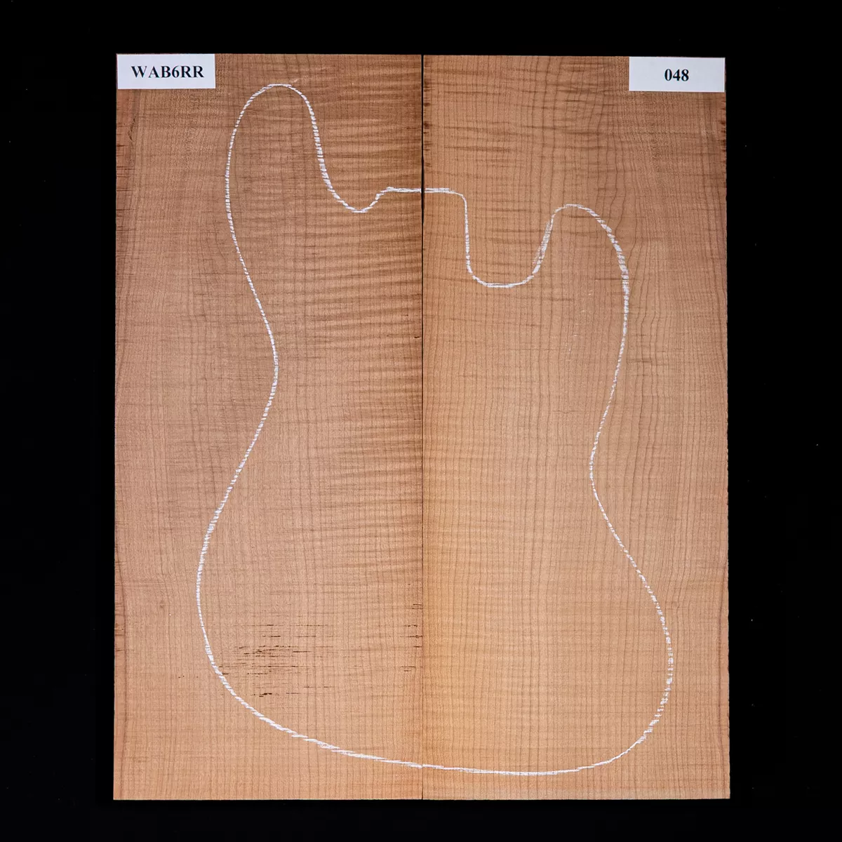 Laminierte Decke aus torrefiziertem Oregon-Ahorn mit starkem Riegelwuchs – 048 Laminierte Decke aus torrefiziertem Oregon-Ahorn mit starkem Riegelwuchs – 048