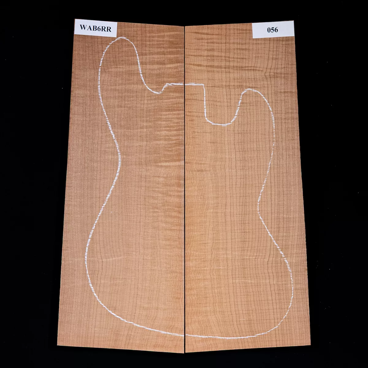 Laminierte Decke aus torrefiziertem Oregon-Ahorn mit starkem Riegelwuchs – 056 Laminierte Decke aus torrefiziertem Oregon-Ahorn mit starkem Riegelwuchs – 056