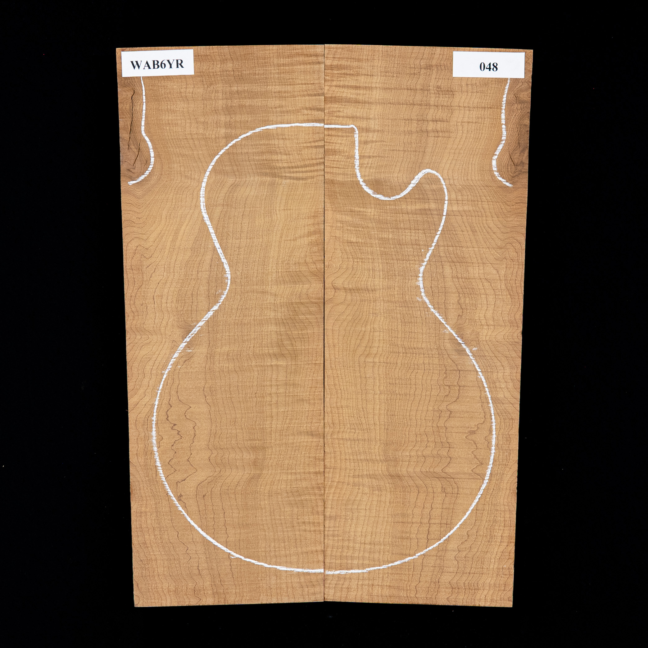 High-Flame Bigleaf Ahorn Top mit zerkleinertem Schnitt – 048 High-Flame Bigleaf Ahorn Top mit zerkleinertem Schnitt – 048