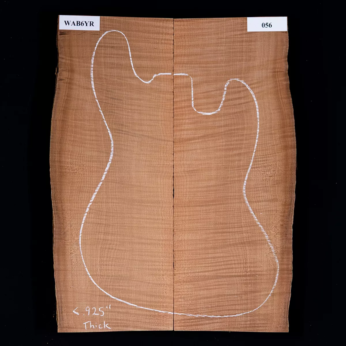 High-Flame Bigleaf Ahorn Top mit zerkleinertem Schnitt – 056 High-Flame Bigleaf Ahorn Top mit zerkleinertem Schnitt – 056