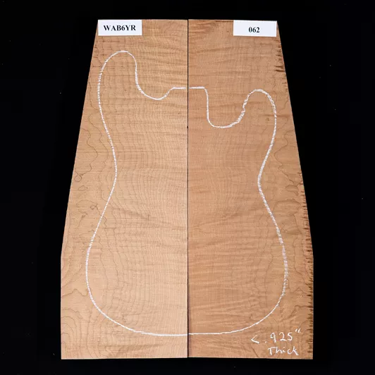 High-Flame Bigleaf Ahorn Oberteil mit zerkleinertem Schnitt – 062 High-Flame Bigleaf Ahorn Oberteil mit zerkleinertem Schnitt – 062