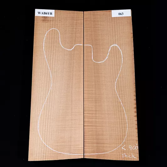 High-Flame Bigleaf Ahorn Oberteil mit zerkleinertem Schnitt – 063 High-Flame Bigleaf Ahorn Oberteil mit zerkleinertem Schnitt – 063