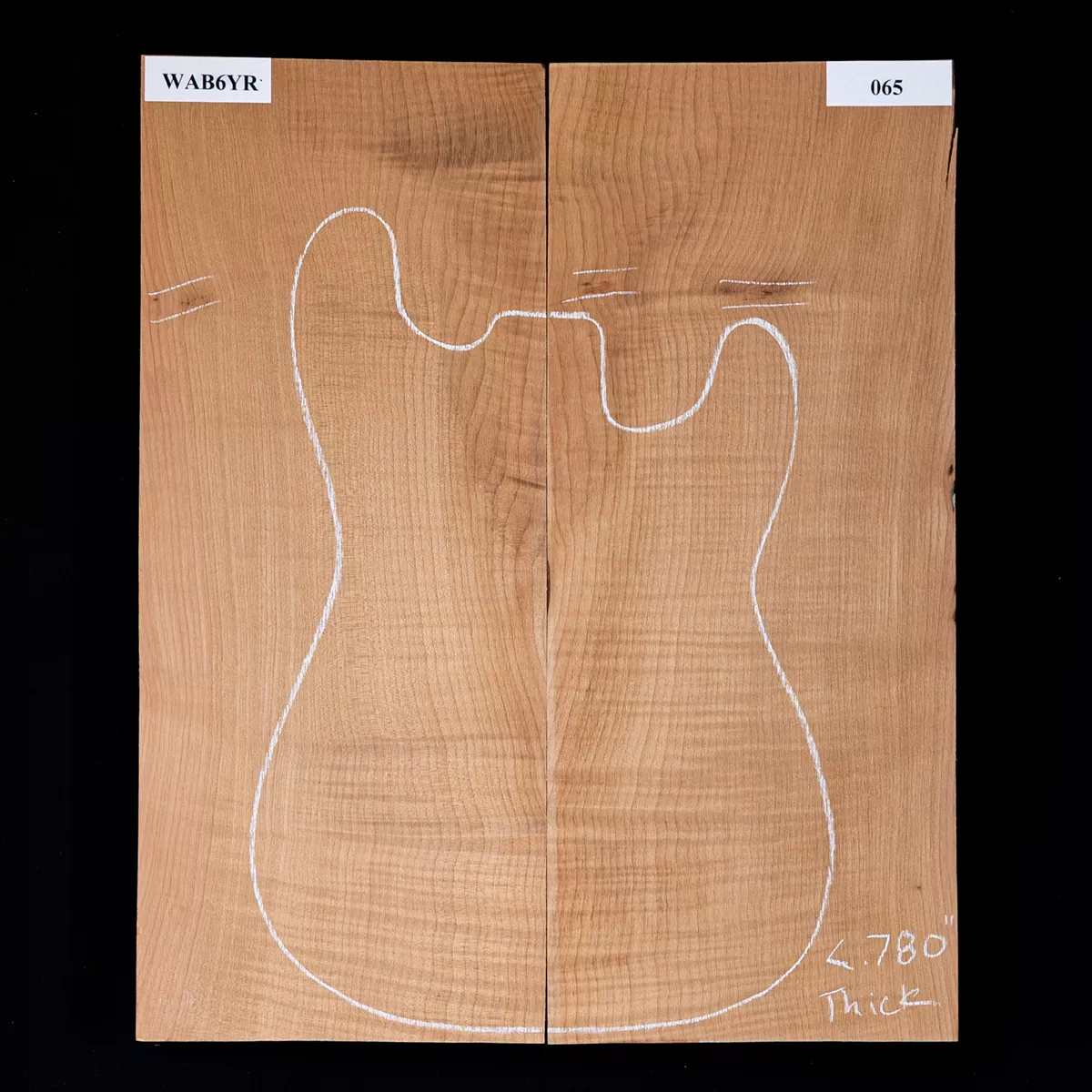 High-Flame Bigleaf Ahorn Top mit zerkleinertem Schnitt – 065 High-Flame Bigleaf Ahorn Top mit zerkleinertem Schnitt – 065