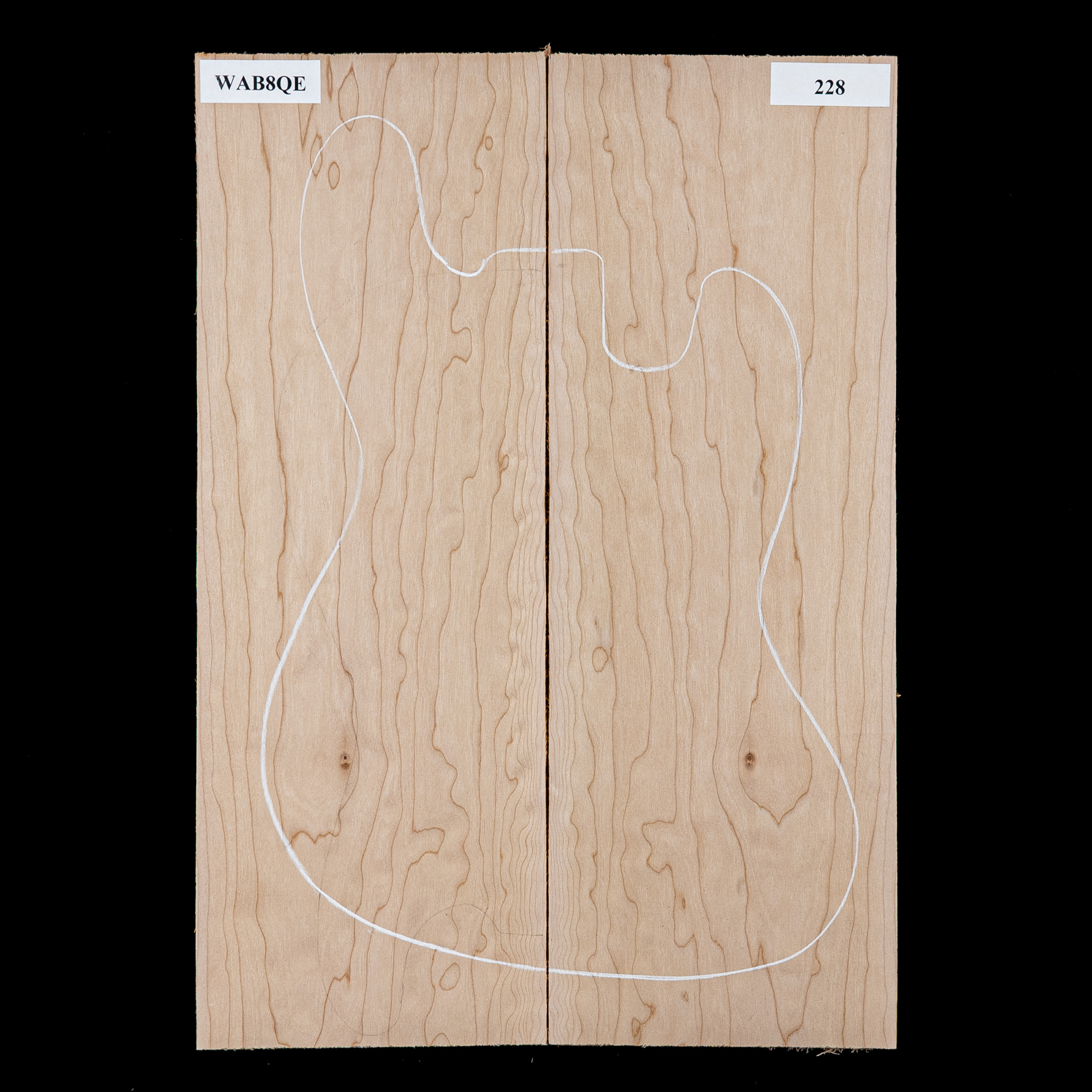 Gestepptes, laminiertes Bigleaf Maple Top – 228 Gestepptes, laminiertes Bigleaf Maple Top – 228