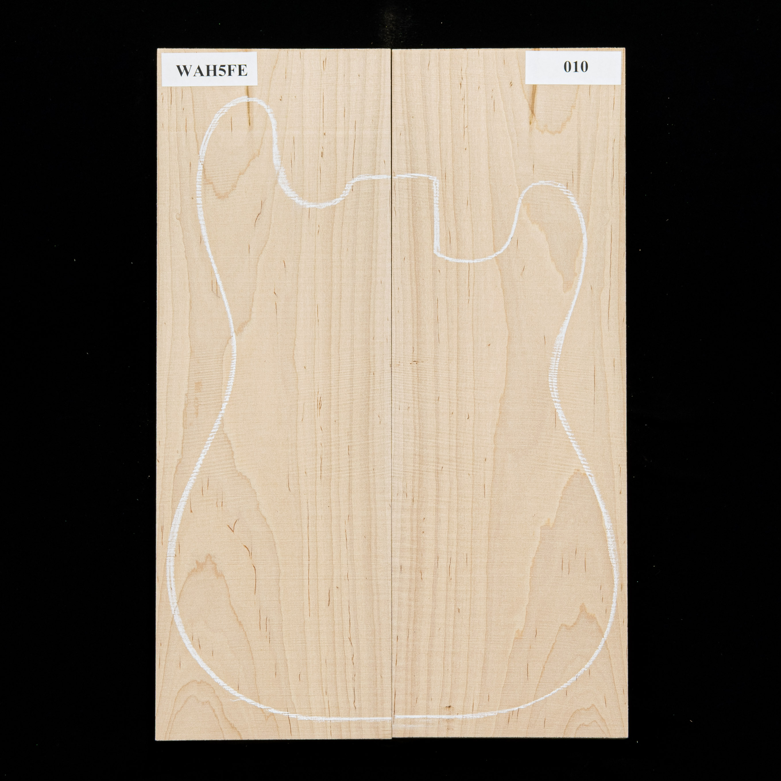 Flame Hard Maple Geschnitztes Top für Elektrogeräte – 0,010 Flame Hard Maple Geschnitztes Top für Elektrogeräte – 0,010