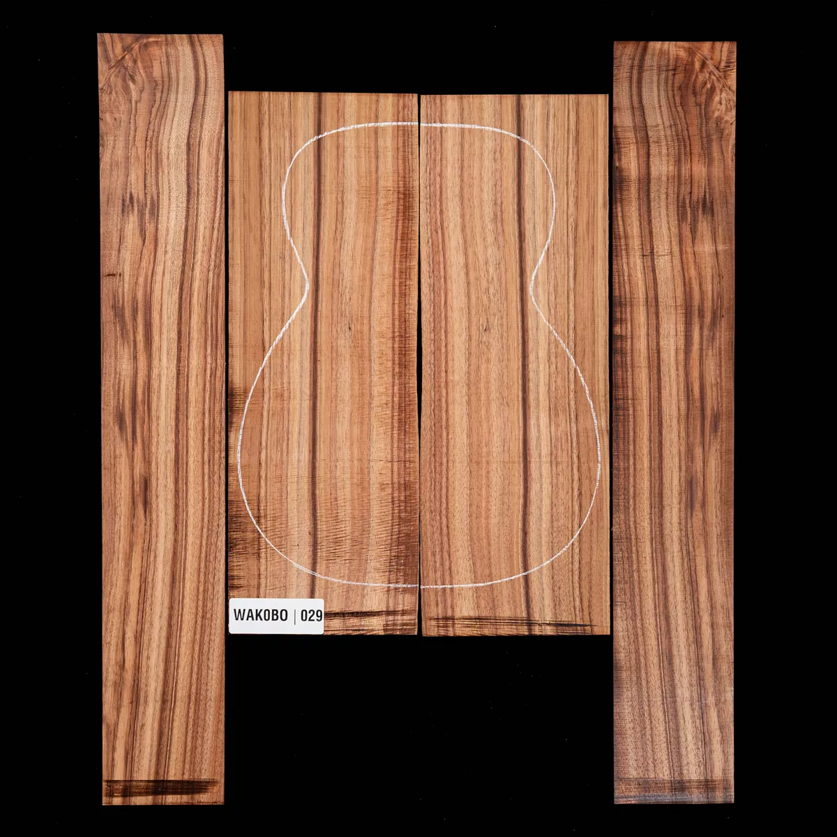 Koa Rücken- und Seitenset – 029 Koa Rücken- und Seitenset – 029