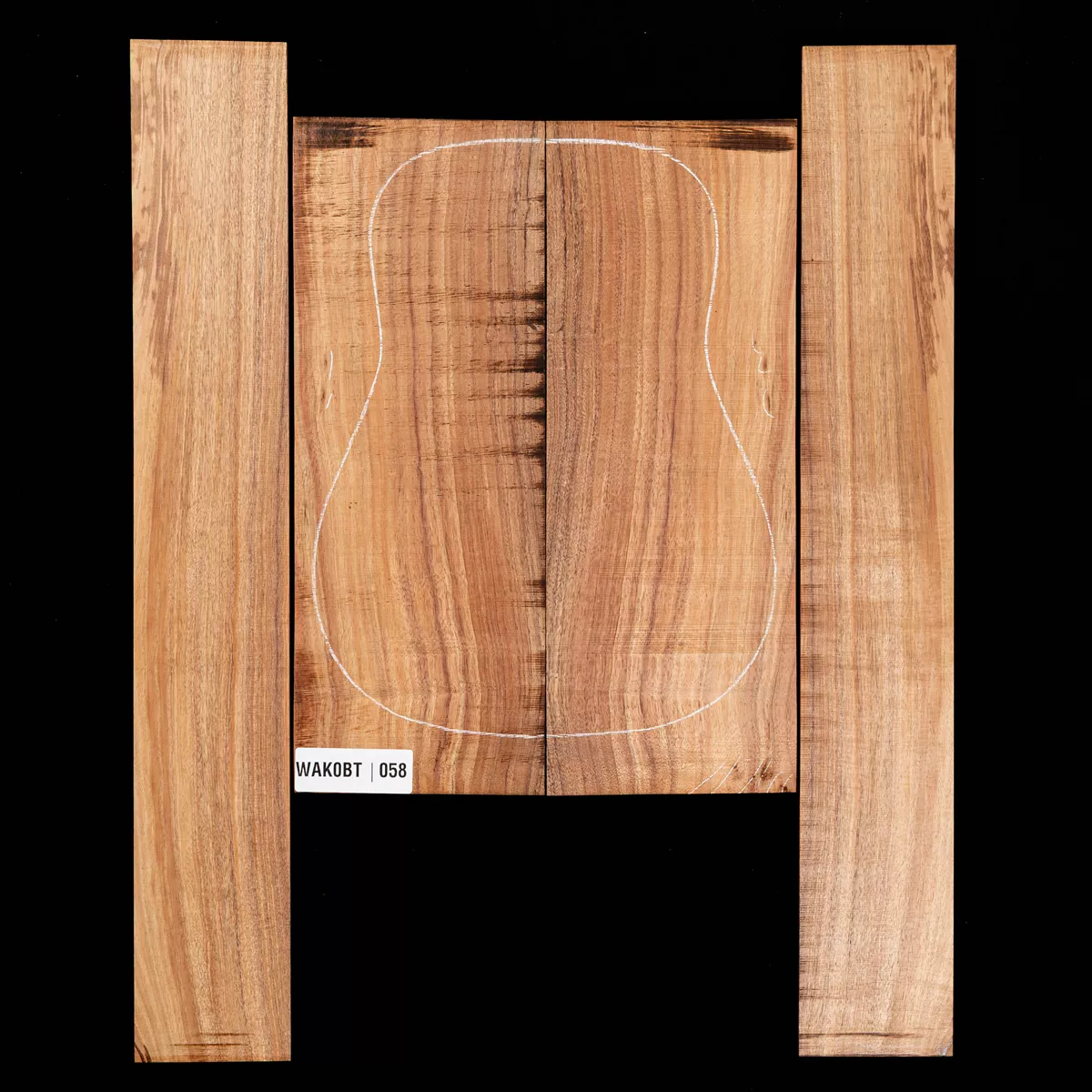 Koa Rücken- und Seitenset – 058 Koa Rücken- und Seitenset – 058