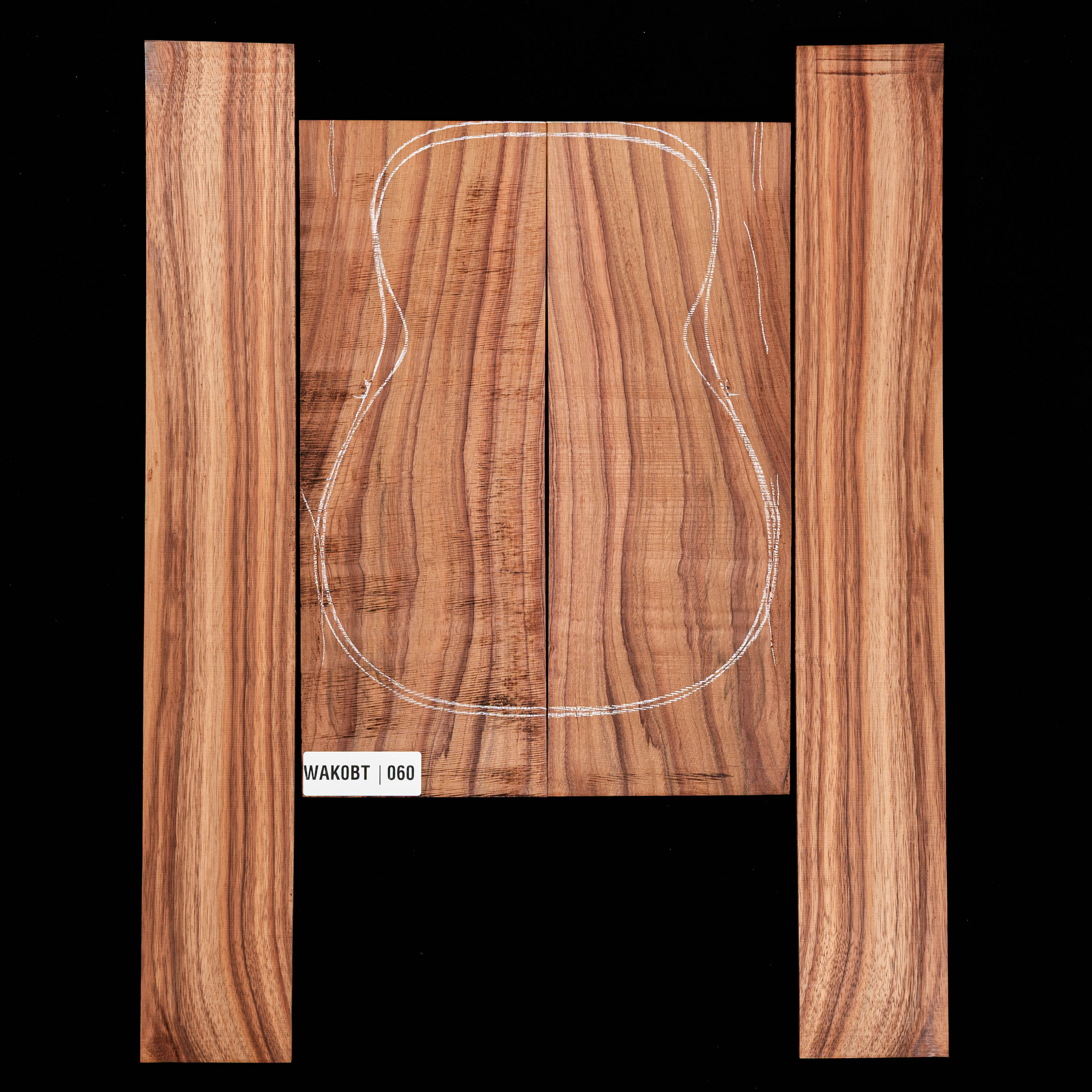 Koa Rücken- und Seitenset – 060 Koa Rücken- und Seitenset – 060