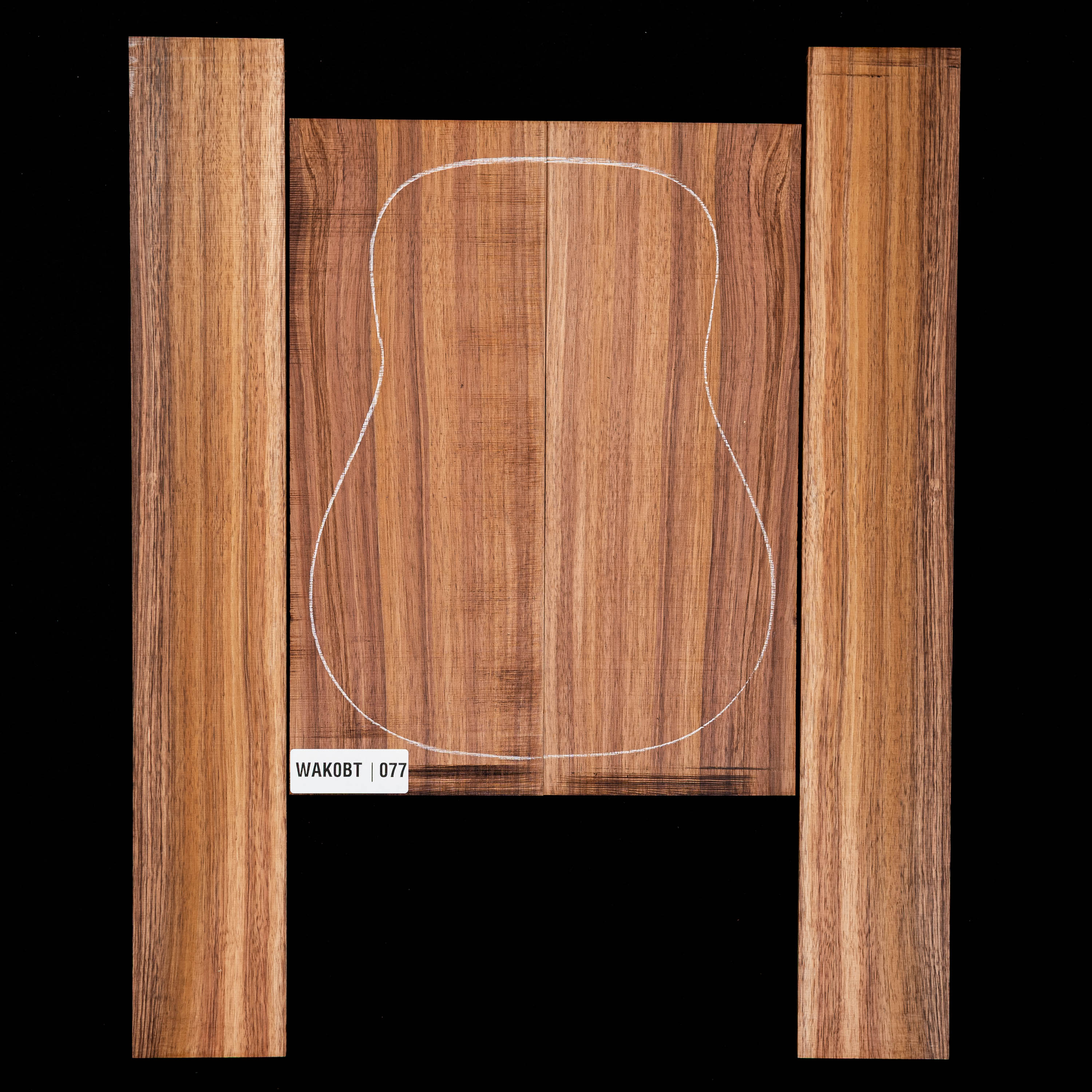 Koa Rücken- und Seitenset – 077 Koa Rücken- und Seitenset – 077