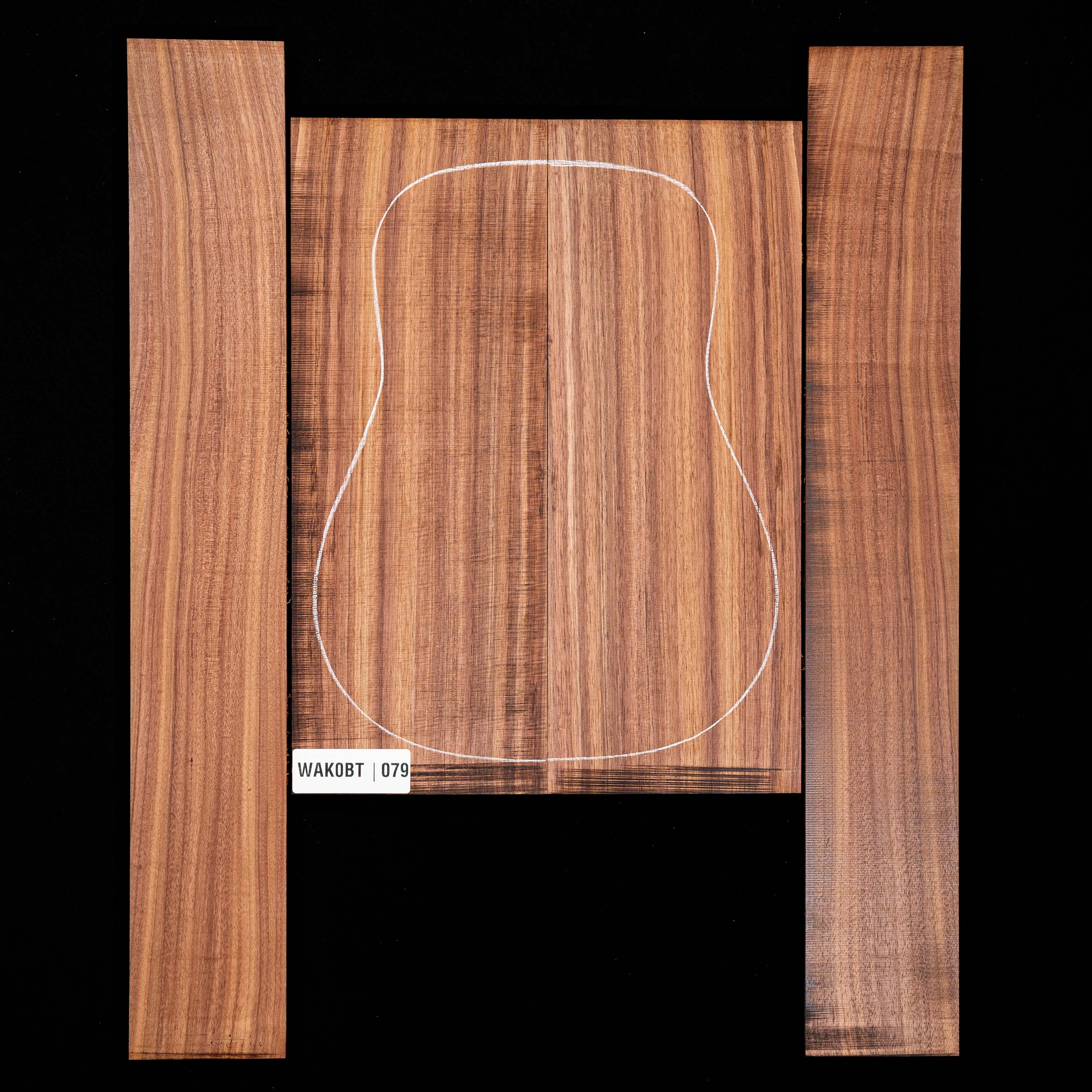 Koa Rücken- und Seitenset – 079 Koa Rücken- und Seitenset – 079