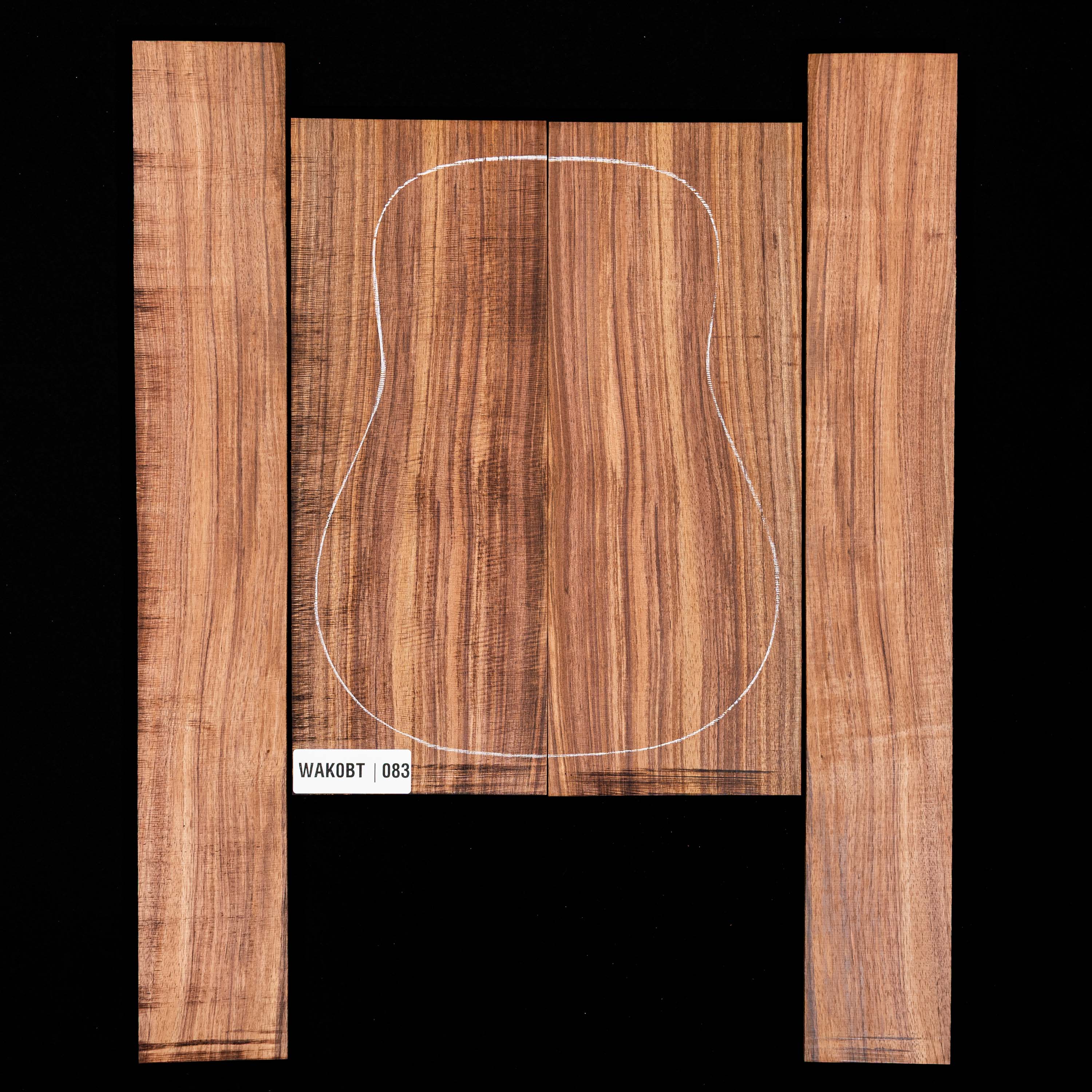 Koa Rücken- und Seitenset – 083 Koa Rücken- und Seitenset – 083