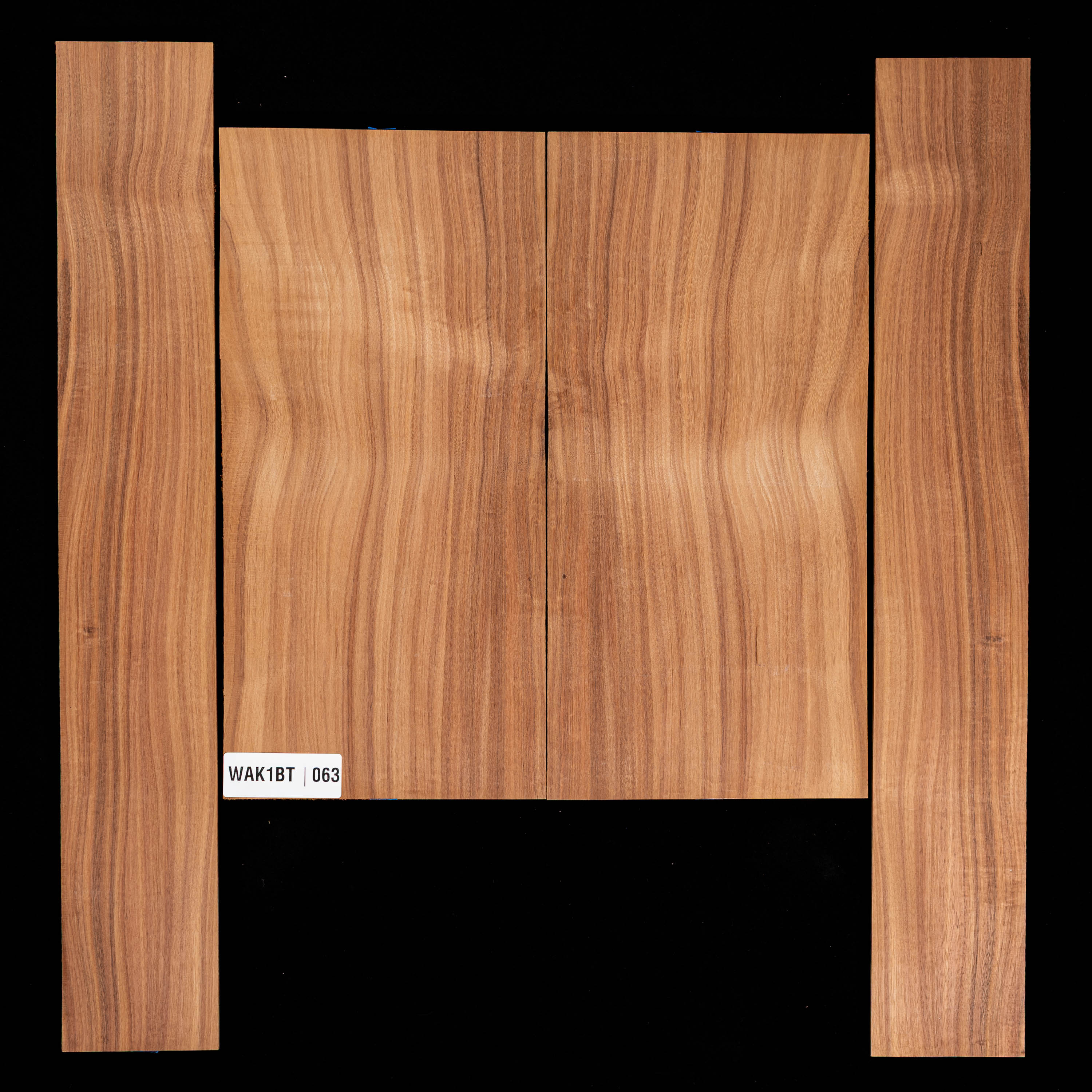 Koa Rücken- und Zargen-Set – 063