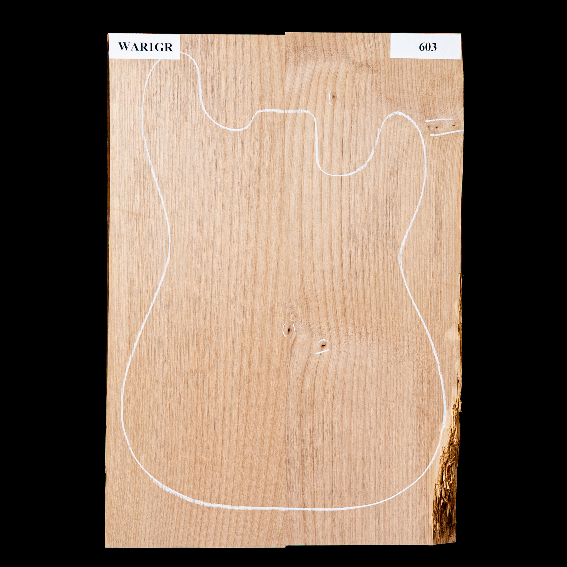 Korpusrohling aus Erle, 2-teilig (9,5 Pfund) – 603 Korpusrohling aus Erle, 2-teilig (9,5 Pfund) – 603