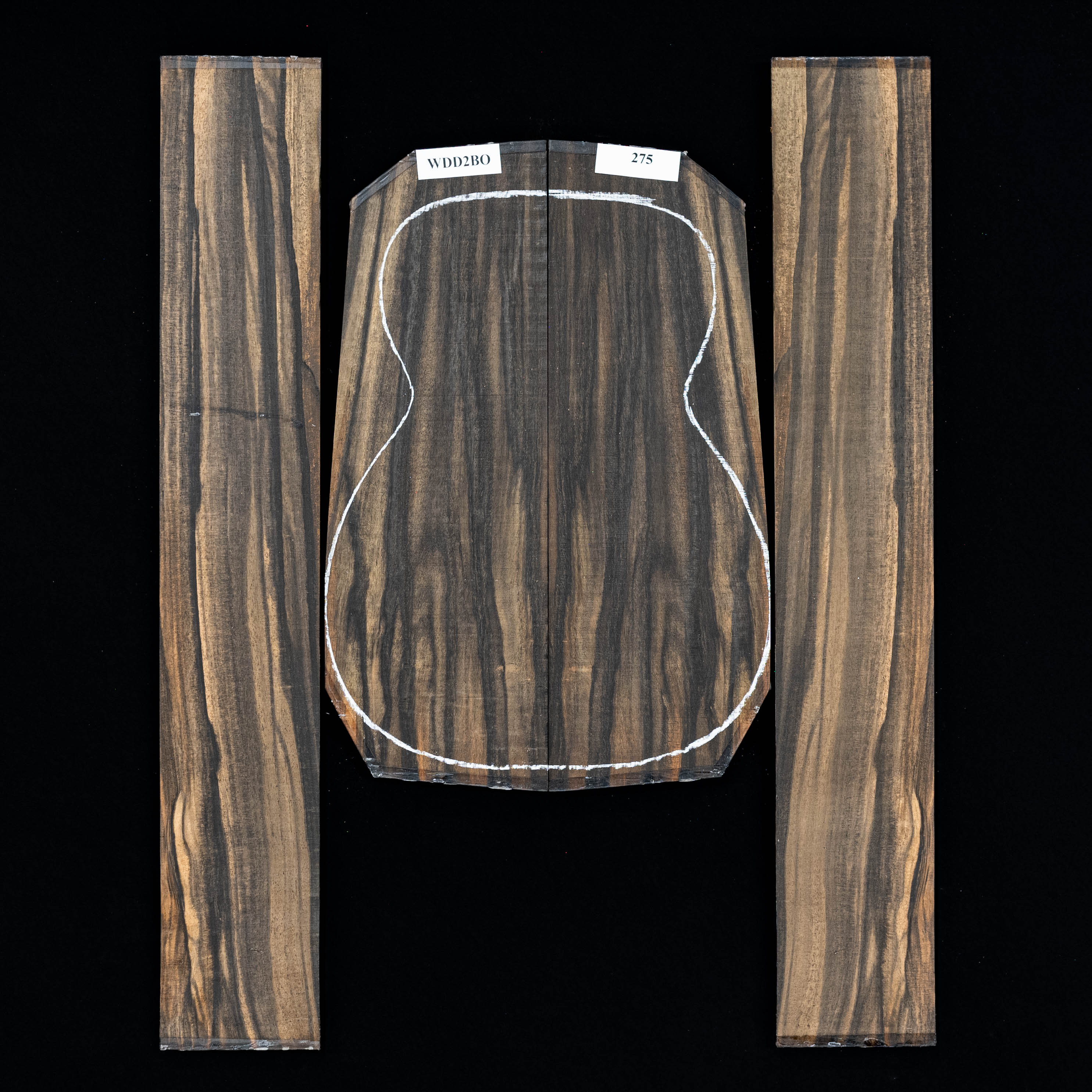 Crelicam Ebony Rücken- und Seitenset – 275 Crelicam Ebony Rücken- und Seitenset – 275