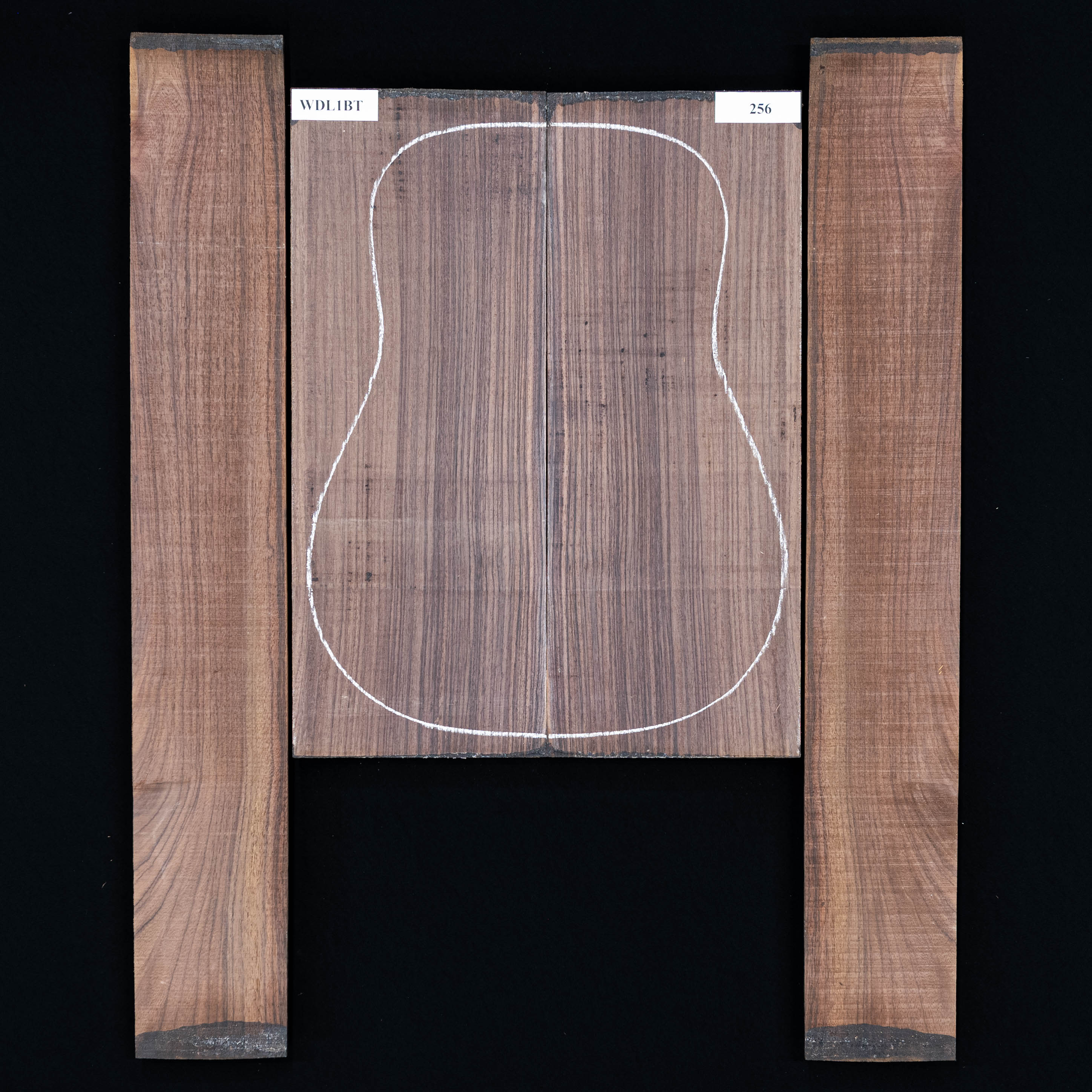 Set mit Boden + Zargen aus Ostindischem Palisander – 256 Set mit Boden + Zargen aus Ostindischem Palisander – 256