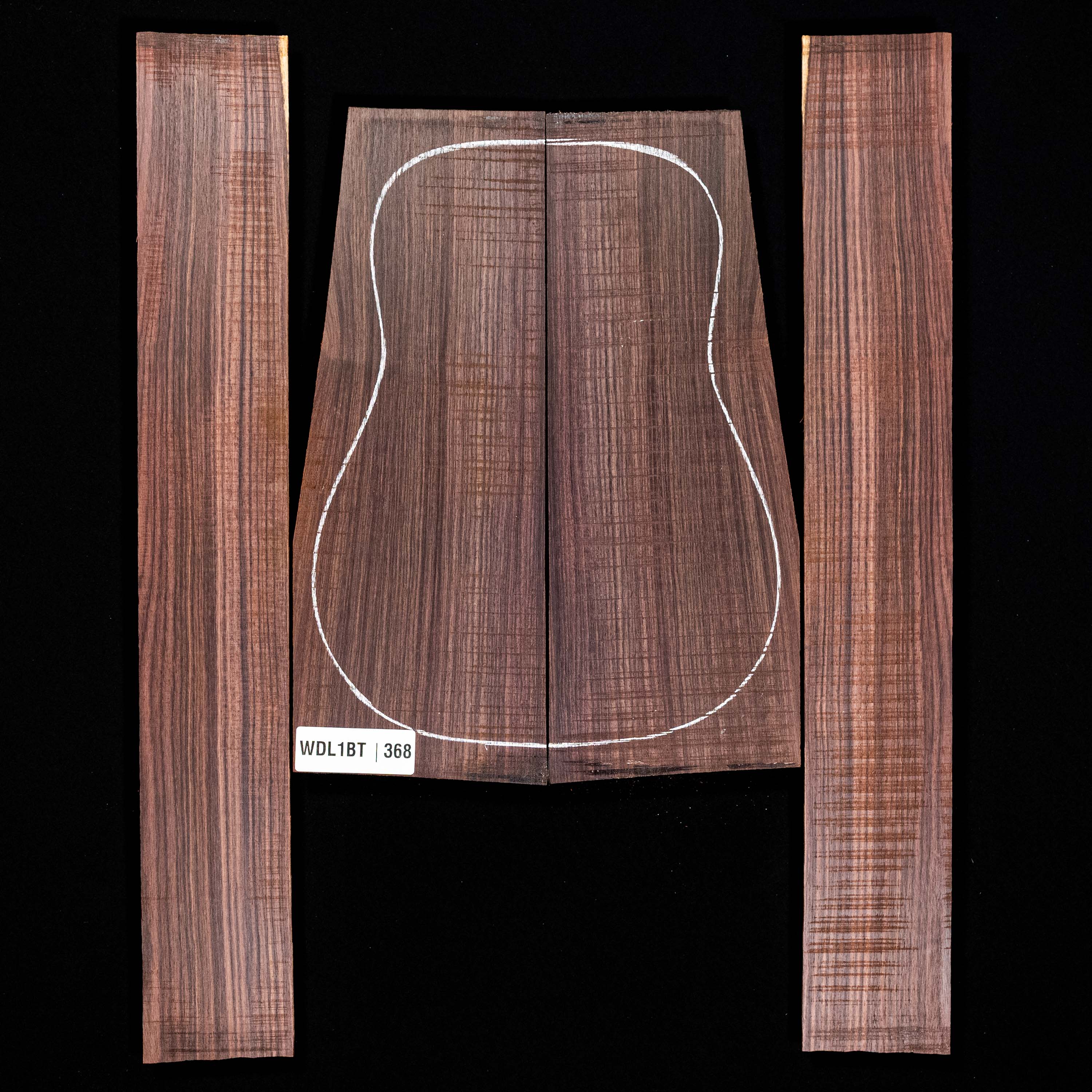 Set mit Boden + Zargen aus Ostindischem Palisander – 368
