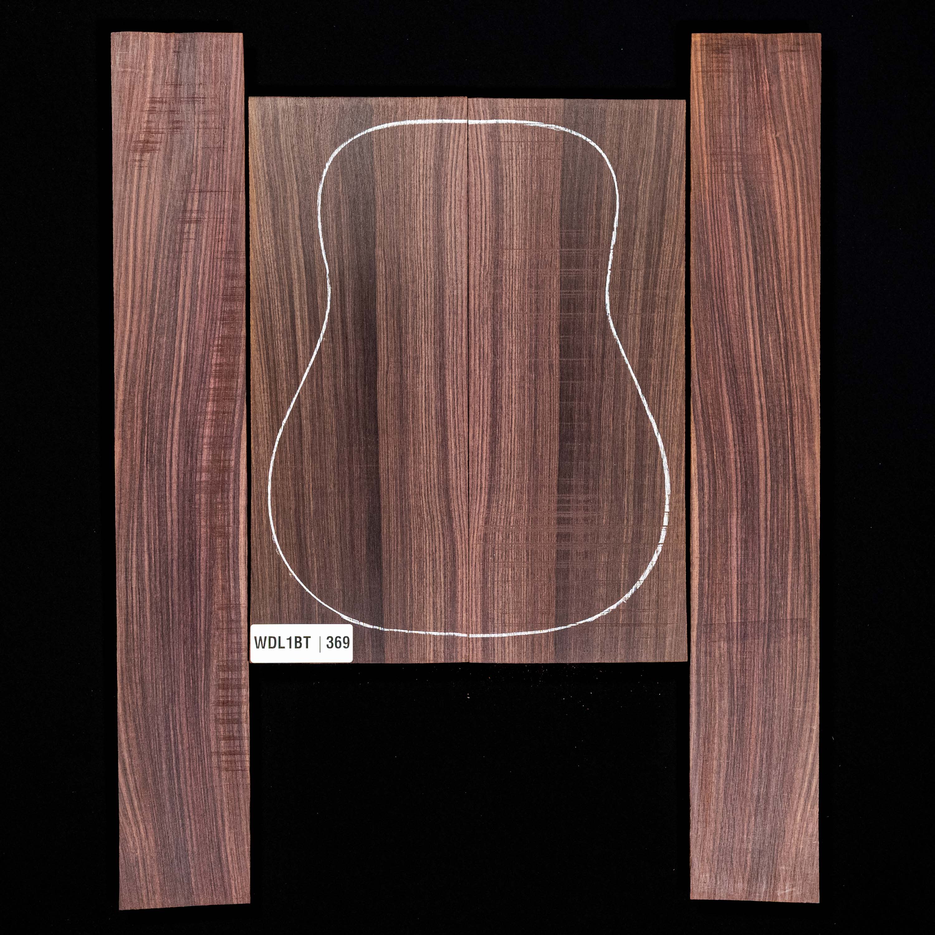Set mit Boden + Zargen aus Ostindischem Palisander – 369