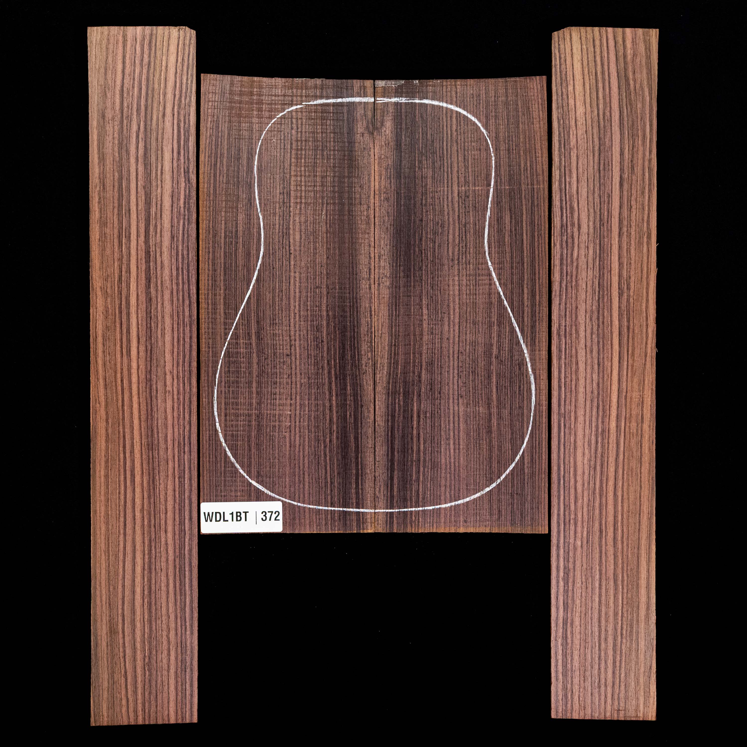 Set mit Boden + Zargen aus Ostindischem Palisander – 372