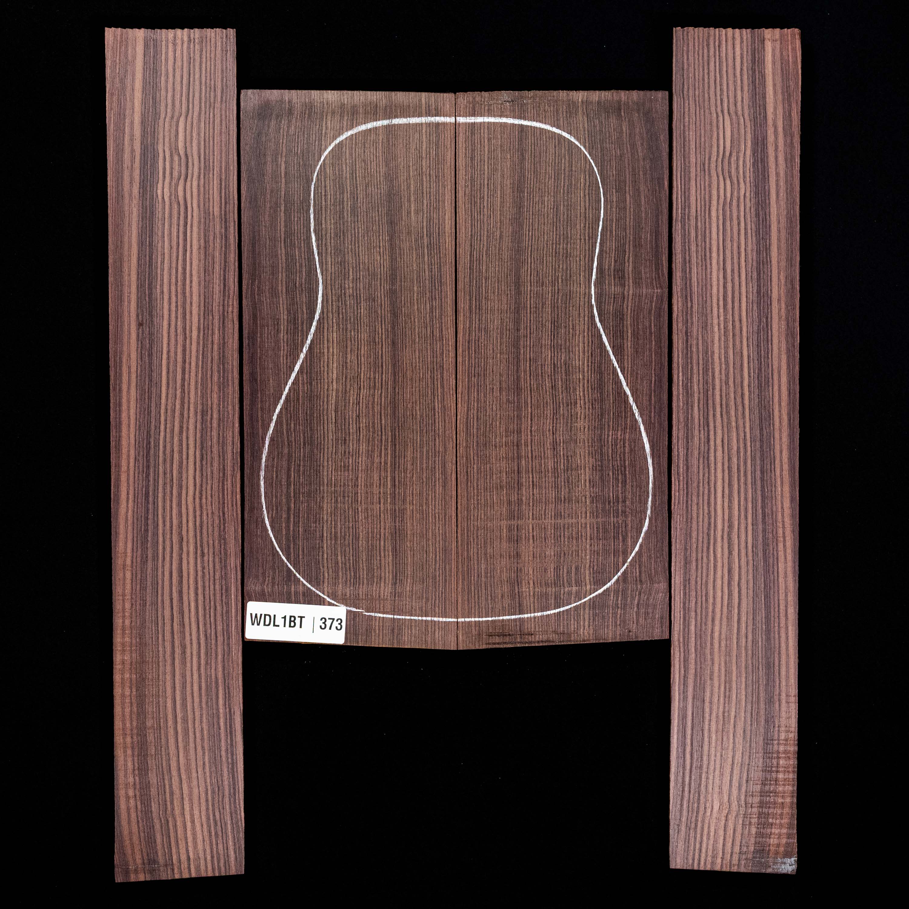 Set mit Boden + Zargen aus Ostindischem Palisander – 373