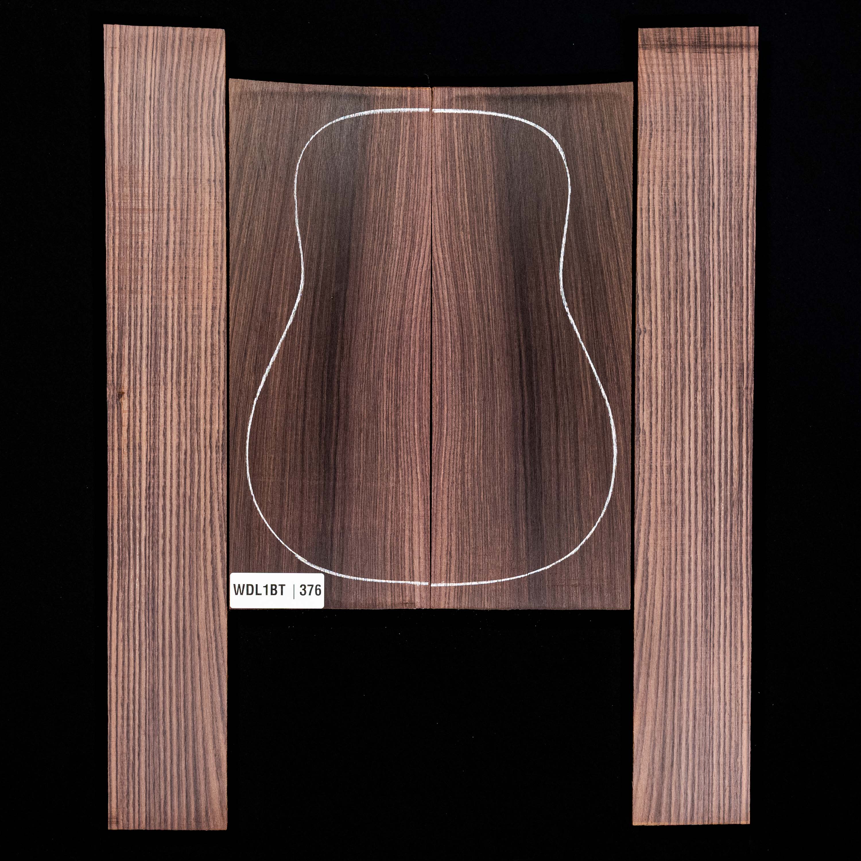Set mit Boden + Zargen aus Ostindischem Palisander – 376