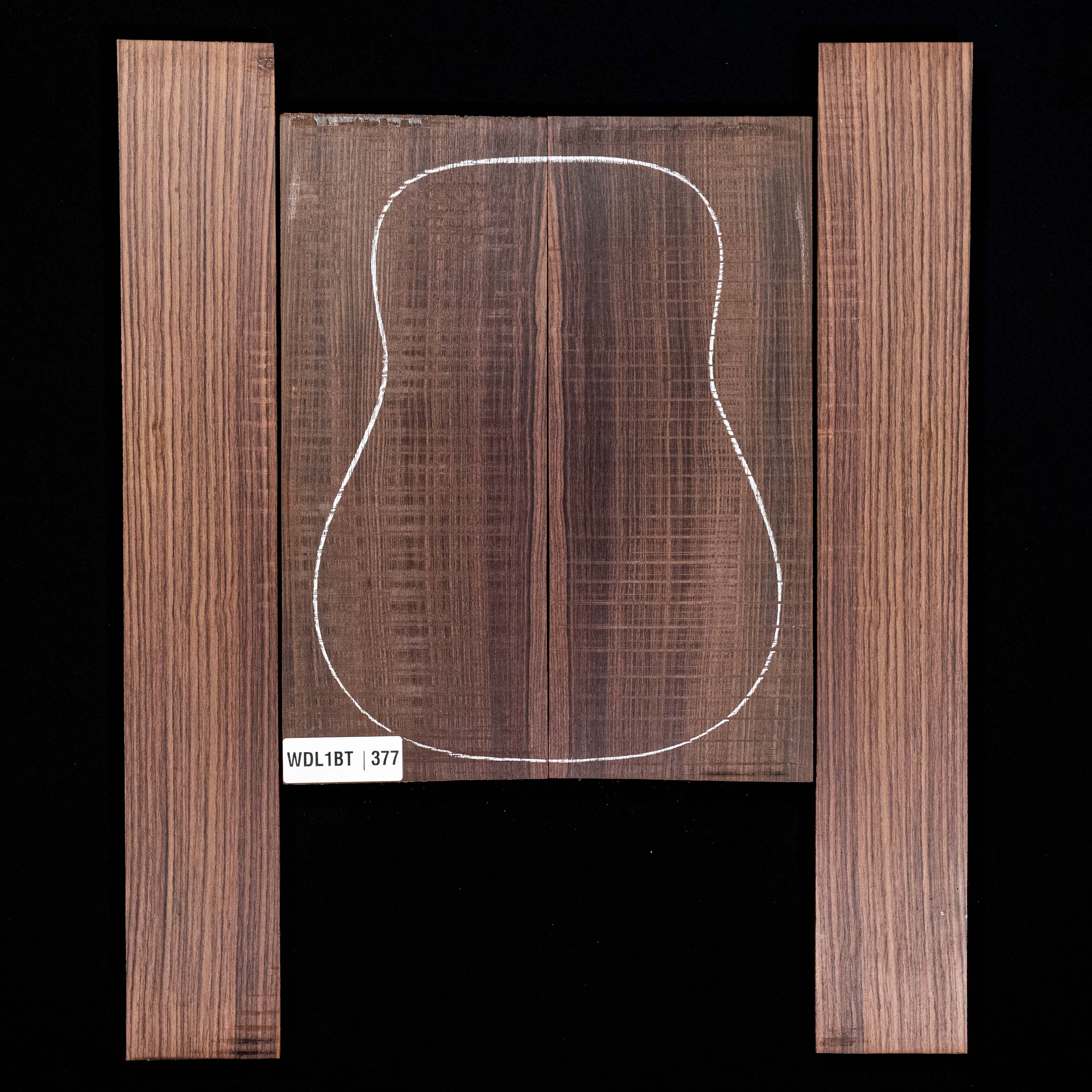 Set mit Boden + Zargen aus Ostindischem Palisander – 377